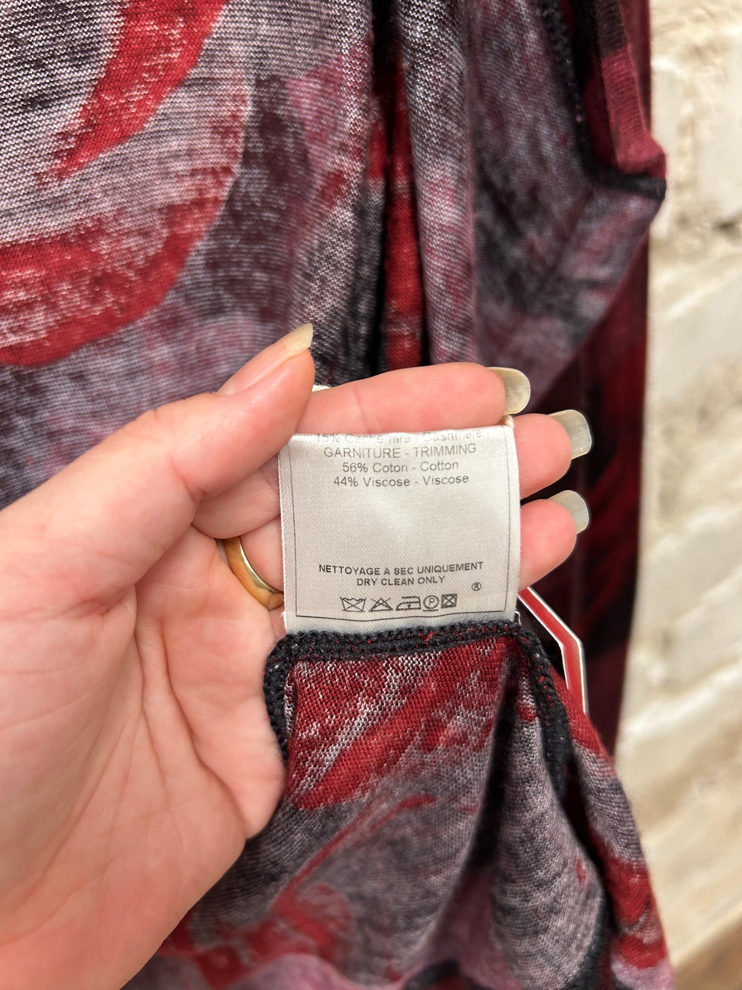 John Galliano archival cashmere cardigan