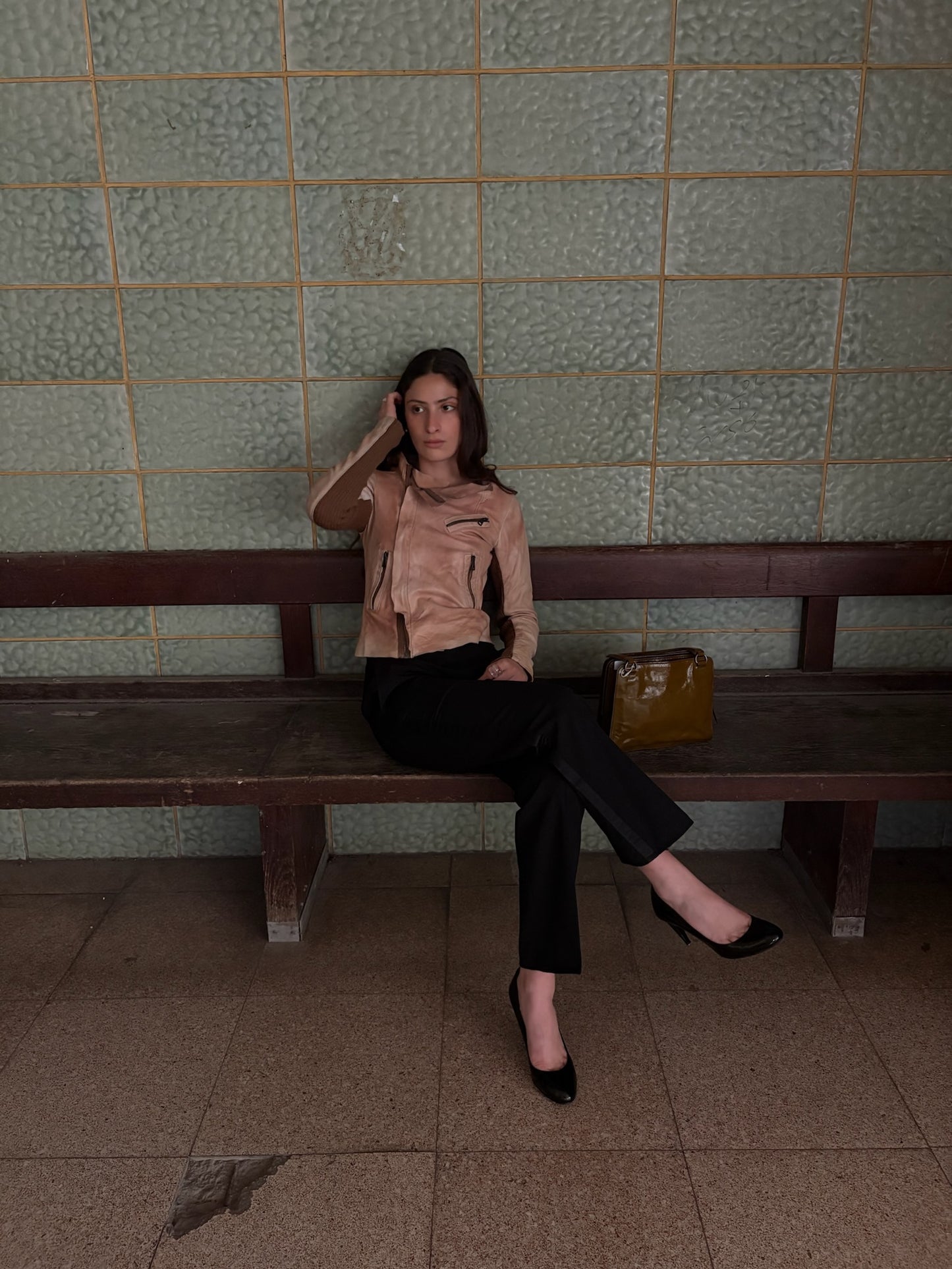 Miu Miu glossy leather mini bag