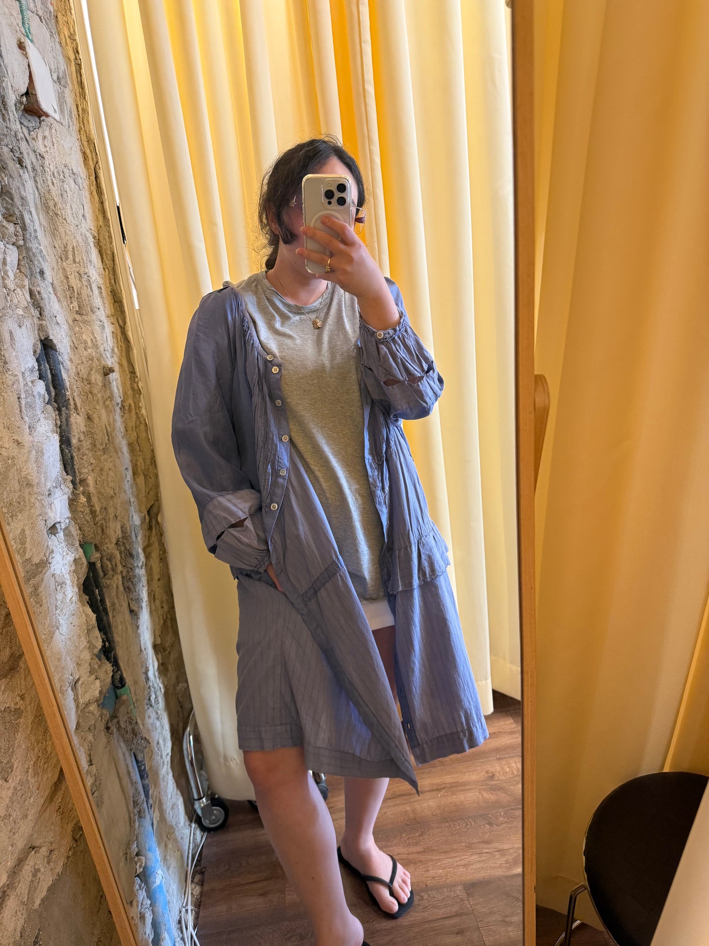 Tsumori Chisato layered shirt dress / robe