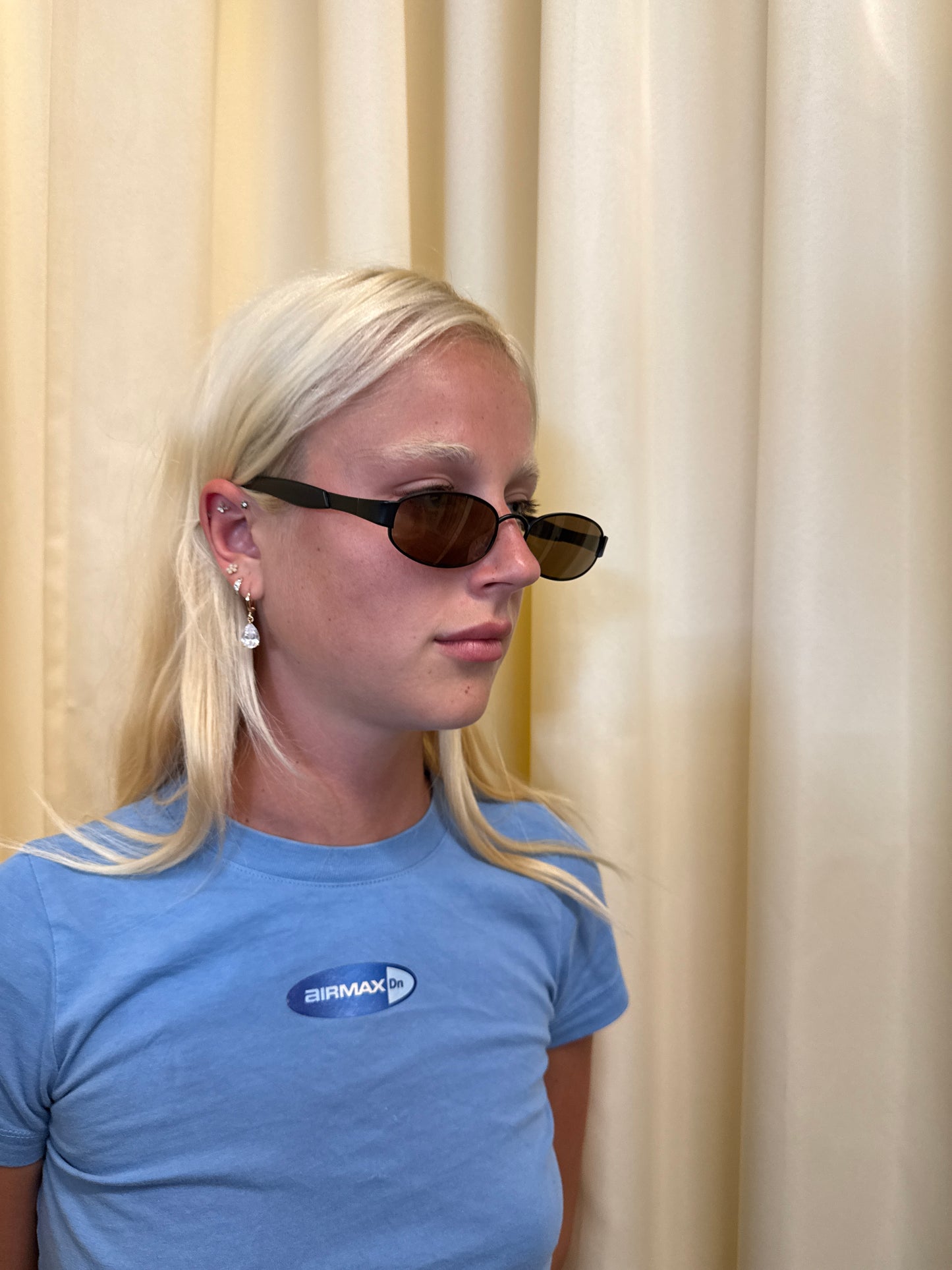Slim Oval Sunglasses c. 2000s