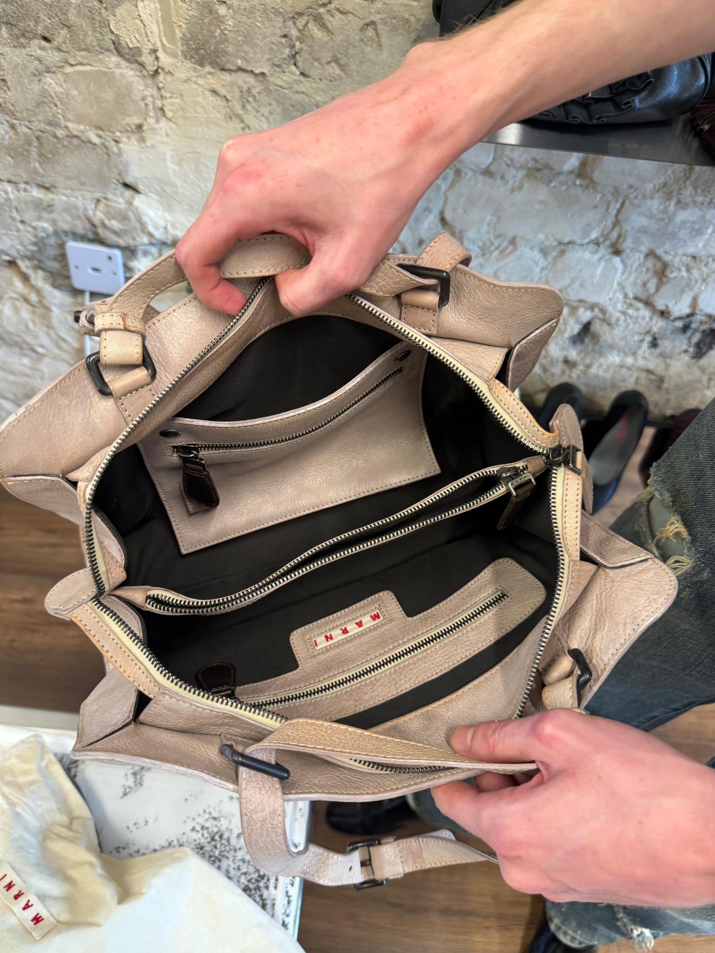 Marni Pale Pink Shoulder Bag