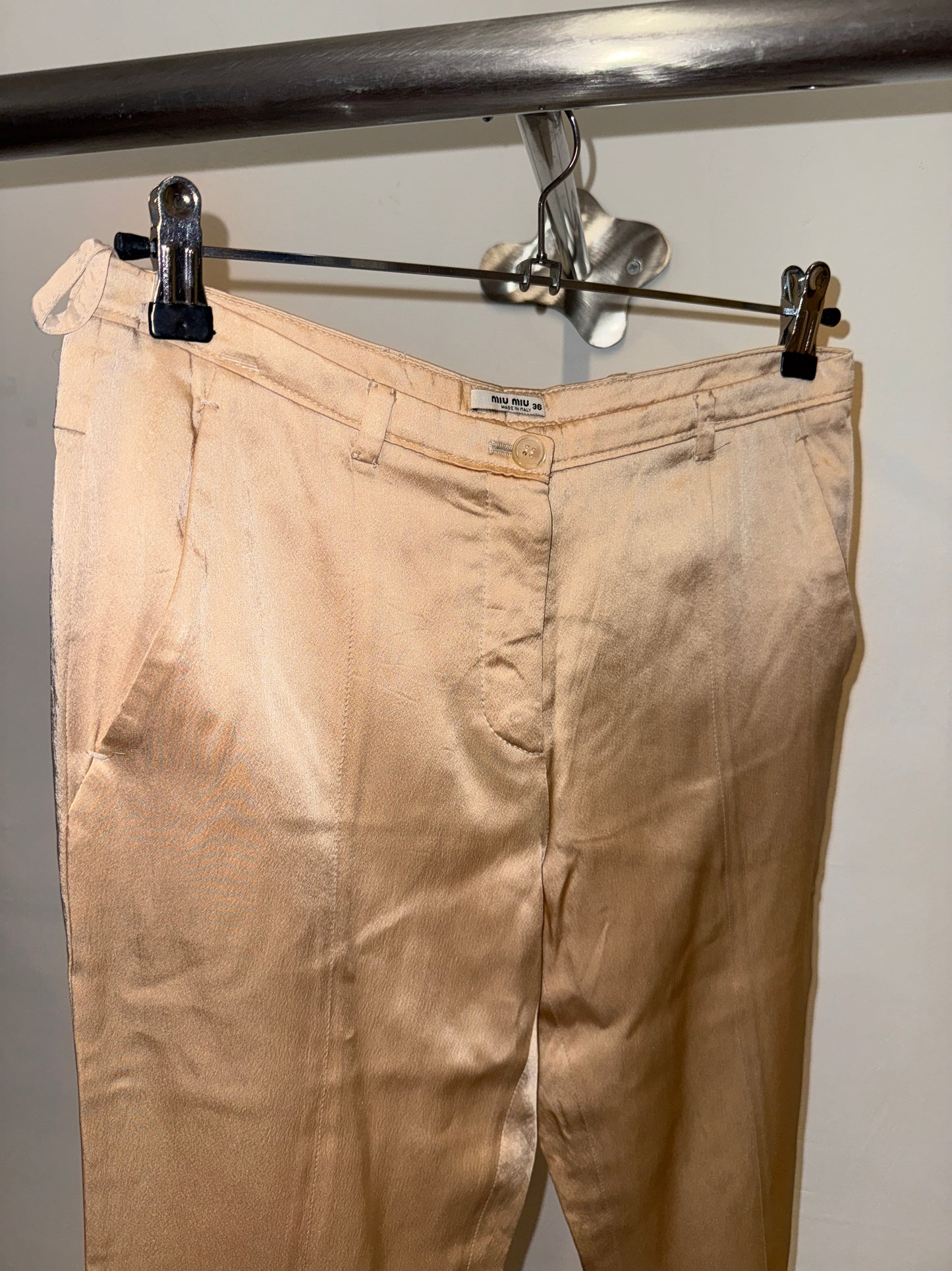 Miu Miu satin trousers