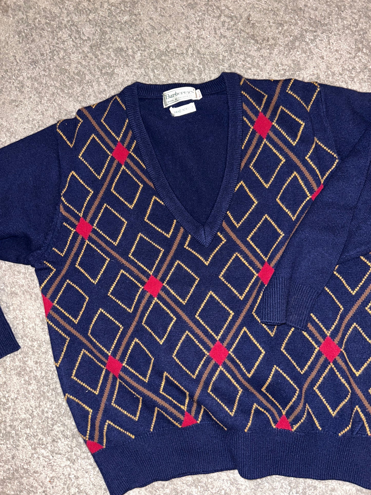 Burberrys Vintage Wool & Cashmere Sweater
