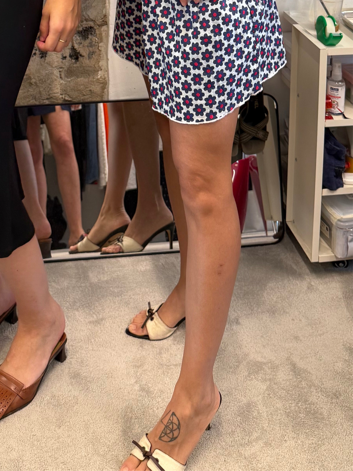 Gucci early 2000s monogram bow mules