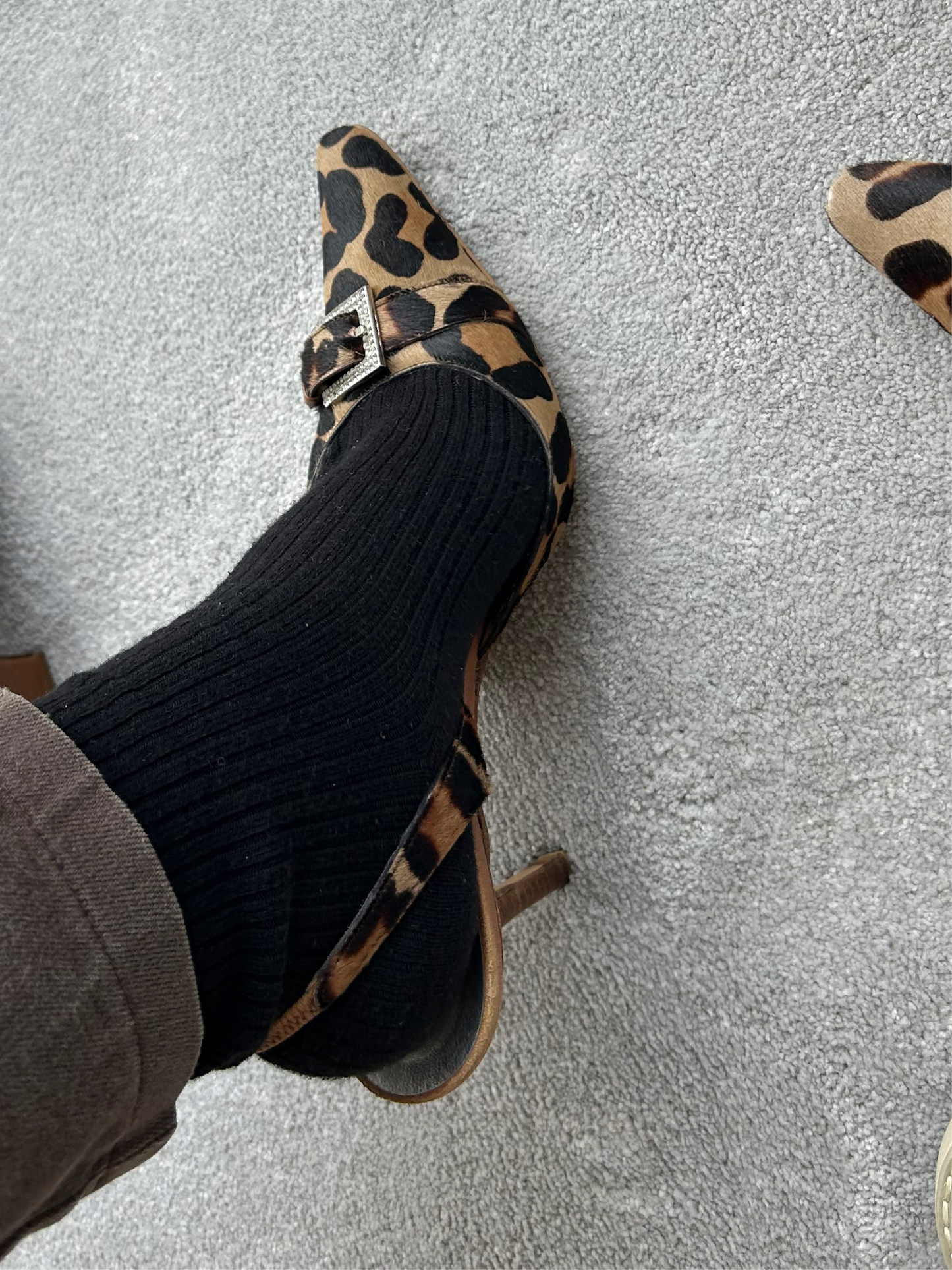 Dolce & Gabbana leopard calf hair heels 36 EU
