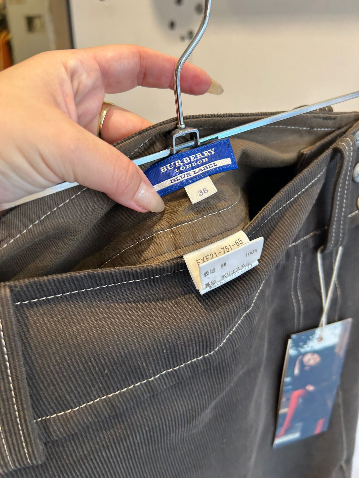 BURBERRY corduroy skirt