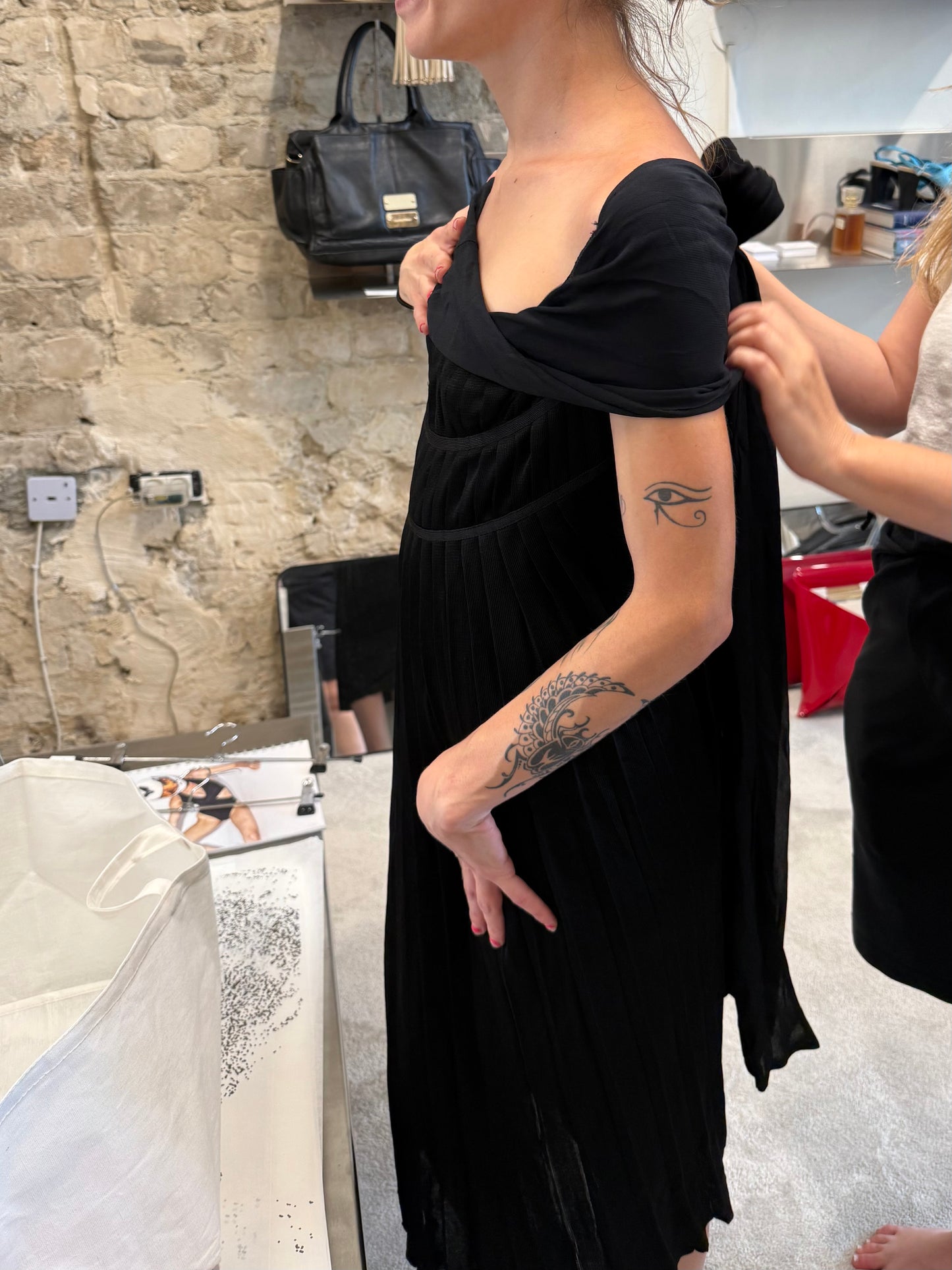 Crea Concept – Sheer Paneled cocktail Dress