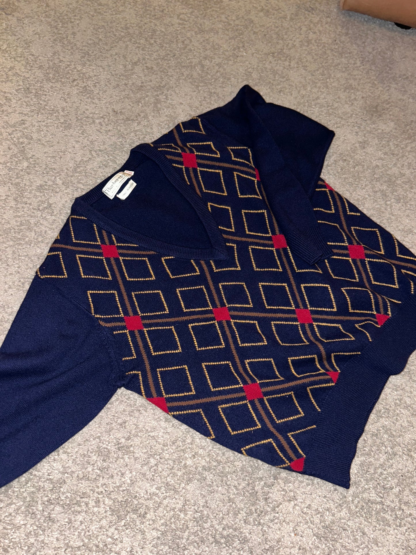 Burberrys Vintage Wool & Cashmere Sweater