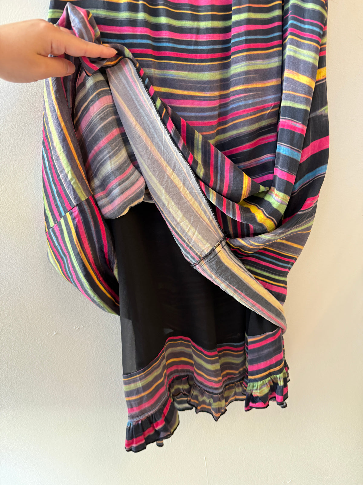 Marc Jacobs Striped Silk Mini Dress – 2000s