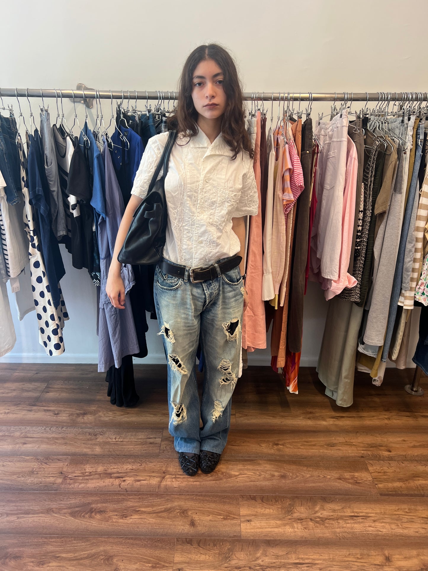 Plantation Asymmetric Collar Shirt
