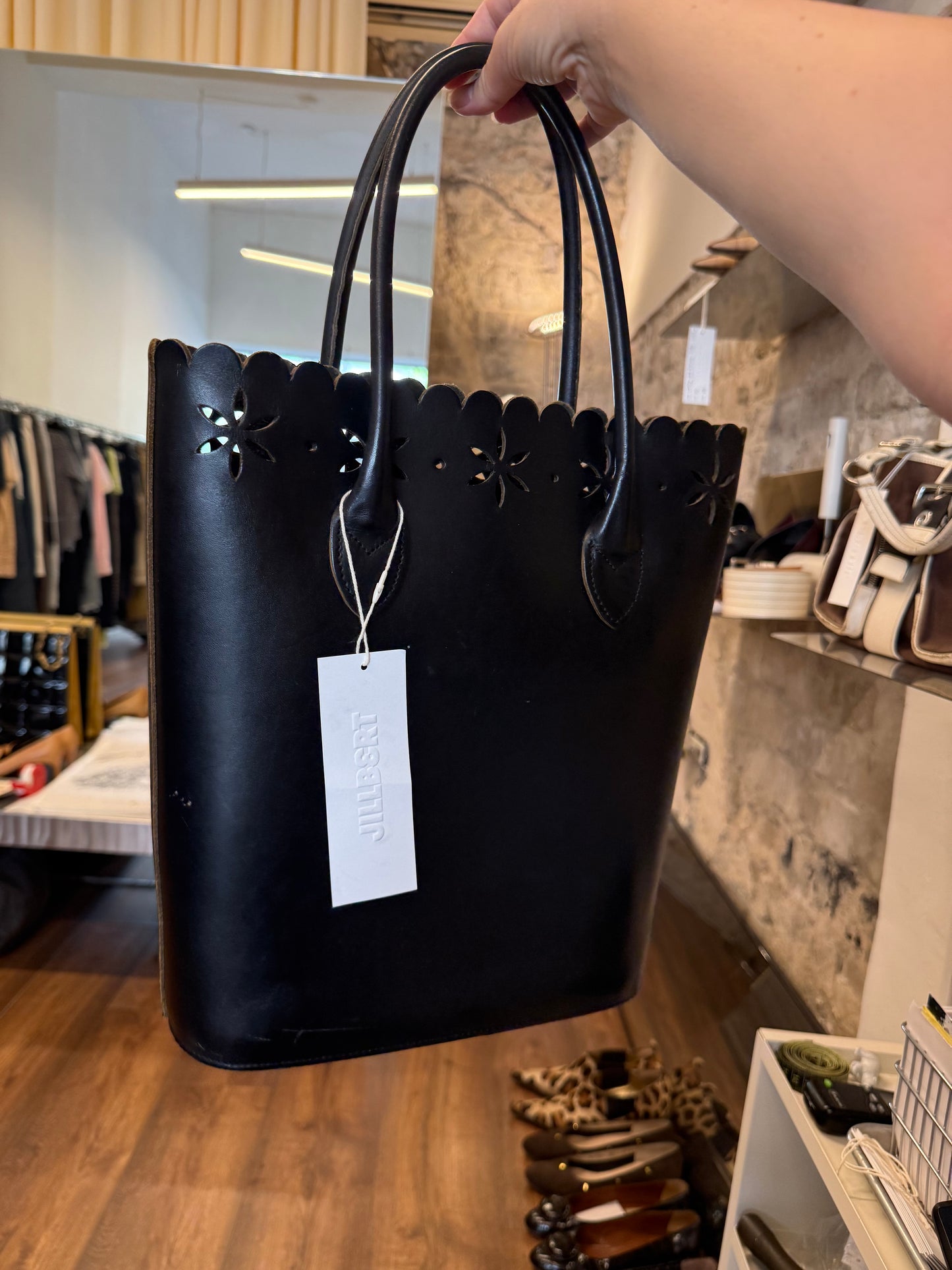 Comme des Garçons Leather Tote Bag