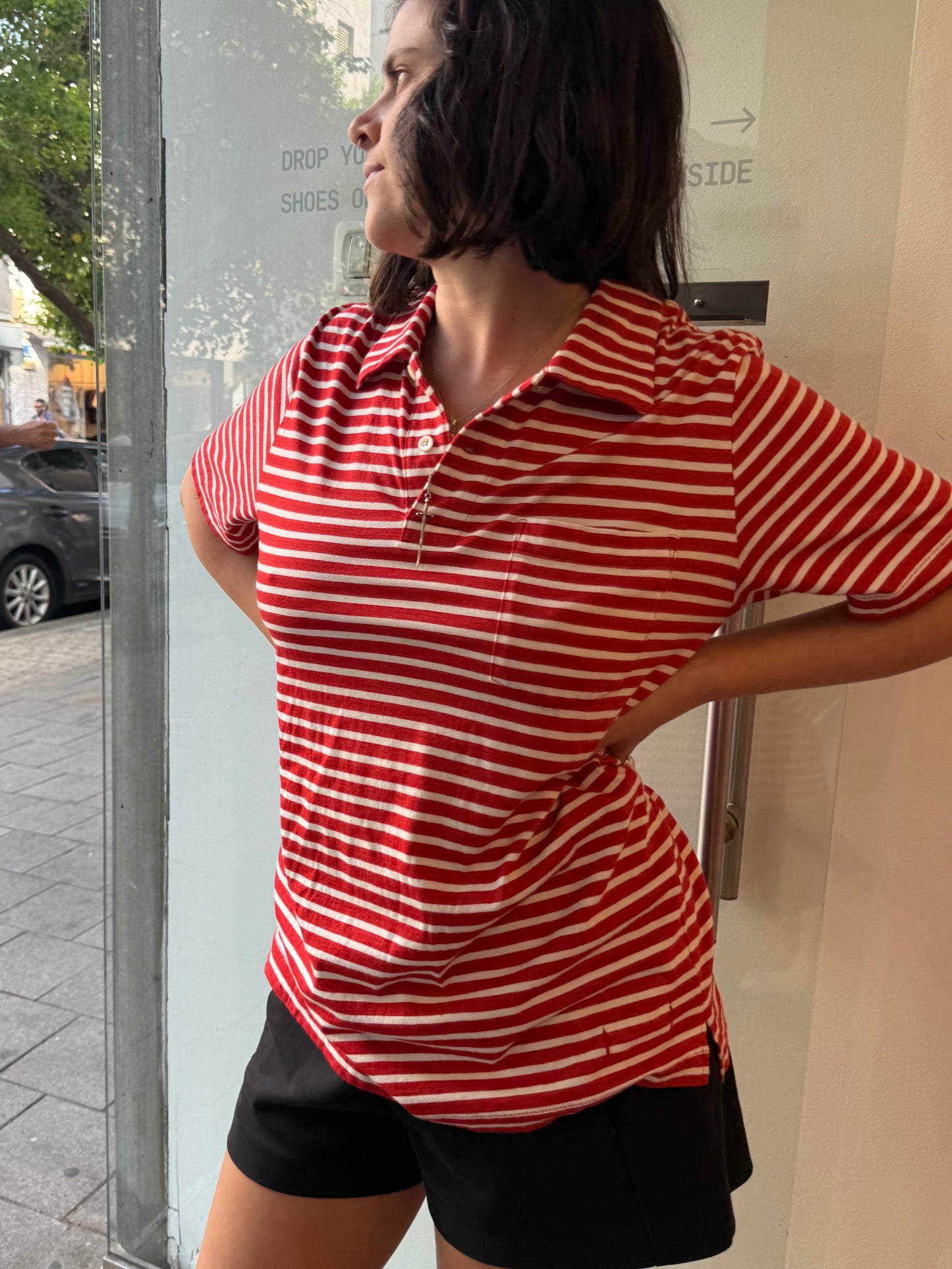 Number (N)ine Striped Polo Shirt