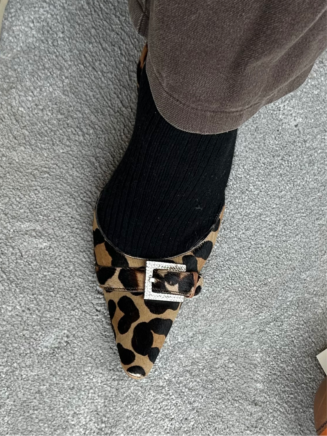 Dolce & Gabbana leopard calf hair heels 36 EU