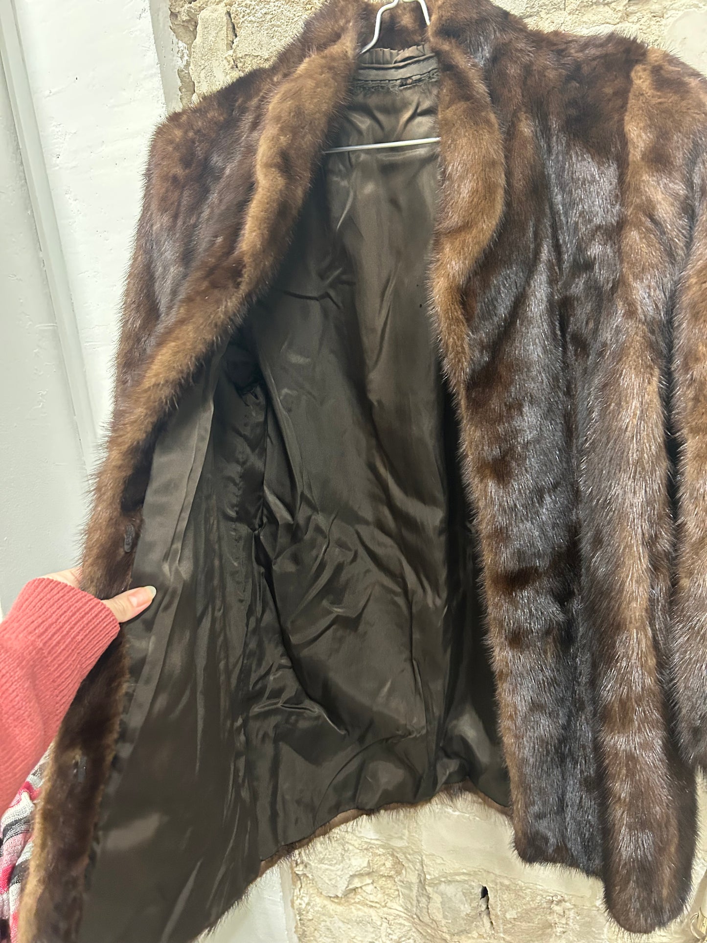 real fur coat