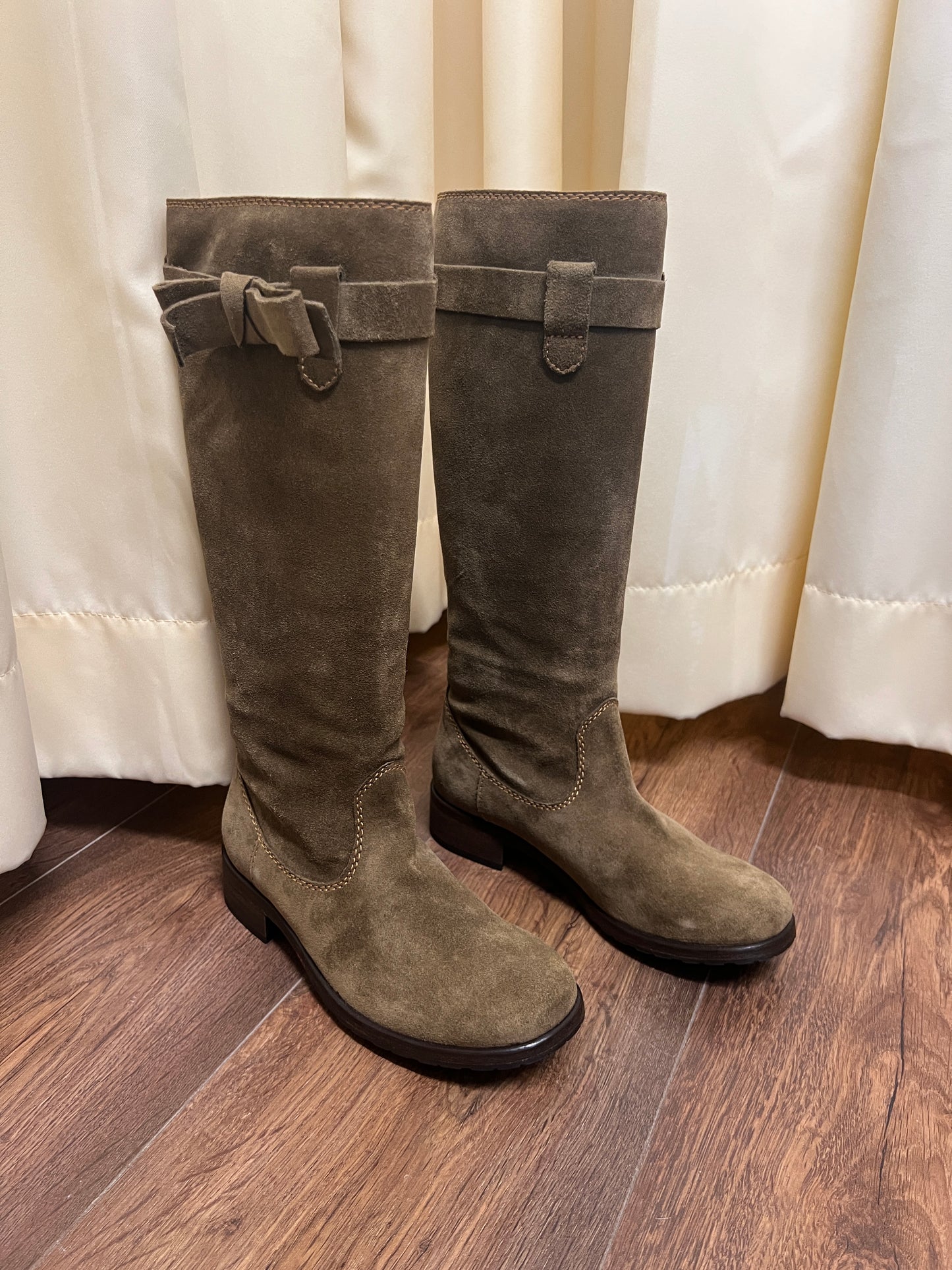 Moschino Suede Rider Boots 35.5