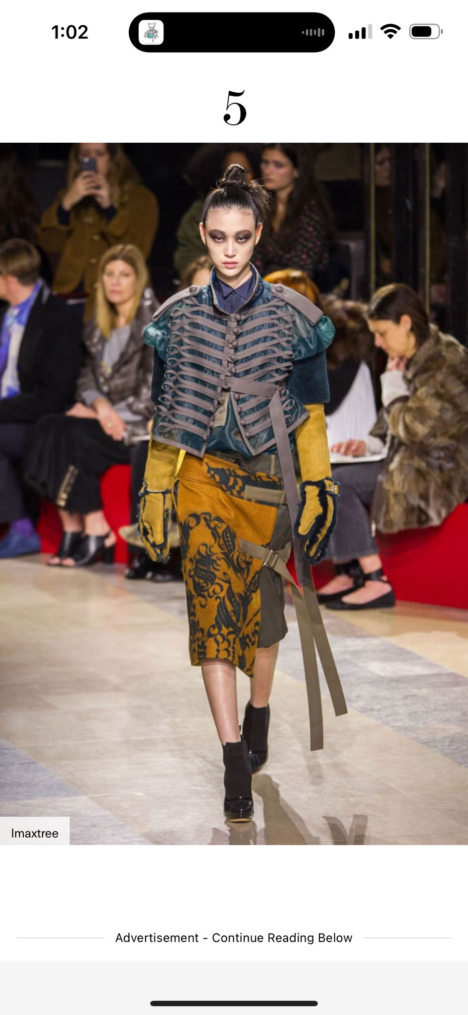 Sacai FW16 Runway Skirt