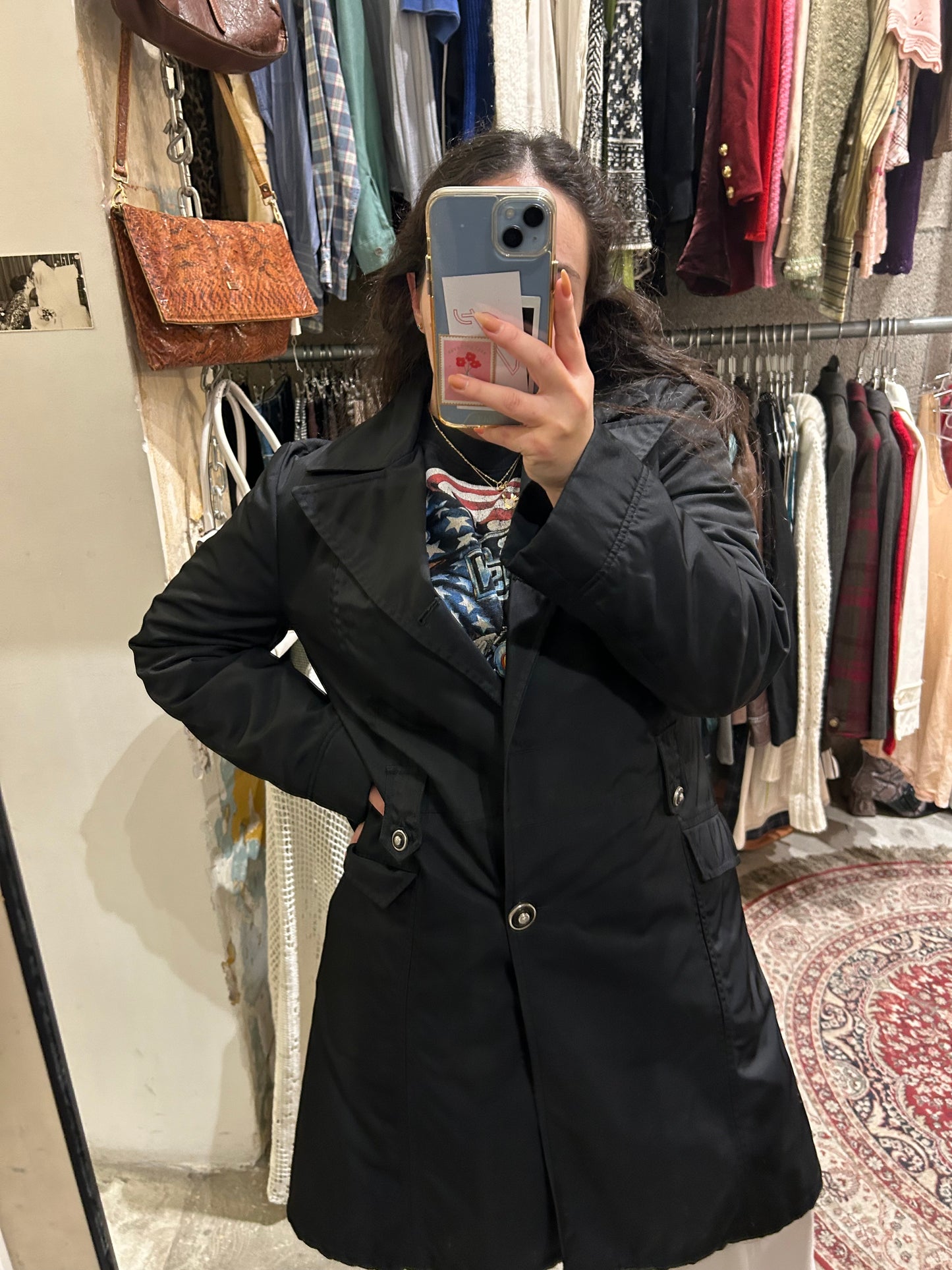 90’s VERSUS nylon trench coat
