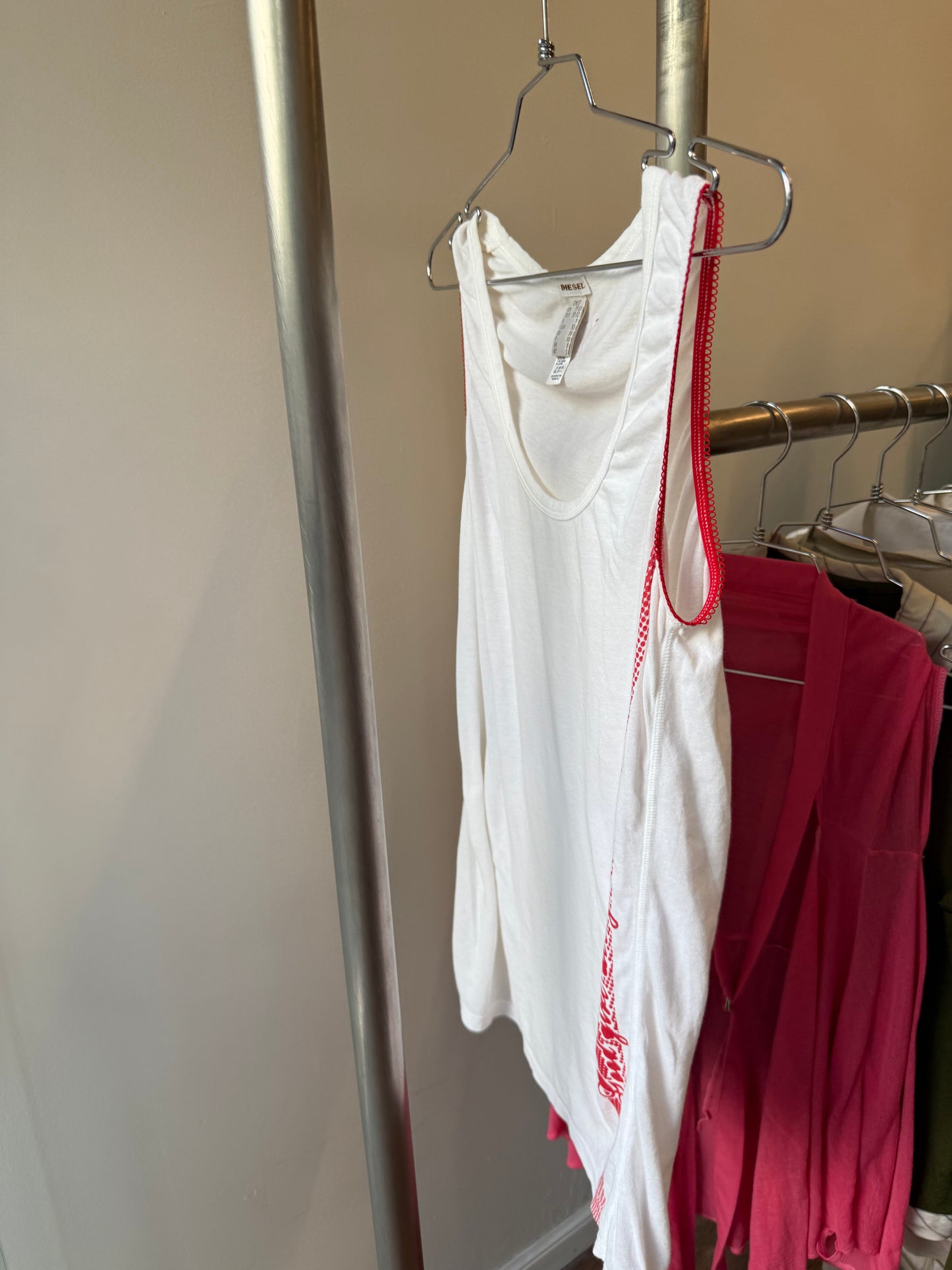 Diesel Vintage White Tank Top