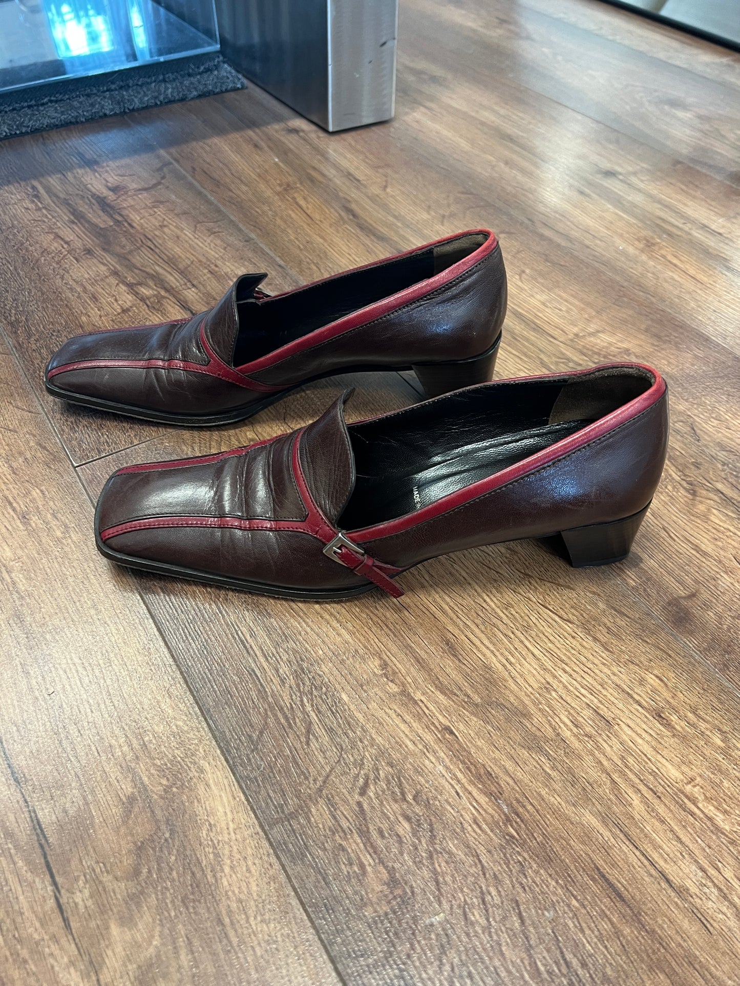 Prada Buckle Mary Janes
