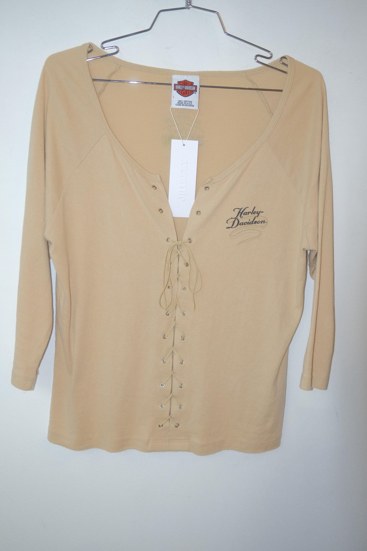Harley-Davidson Lace Up Top c. 2000s
