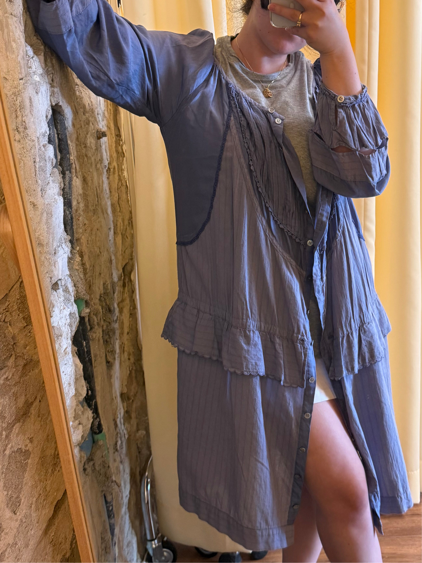 Tsumori Chisato layered shirt dress / robe