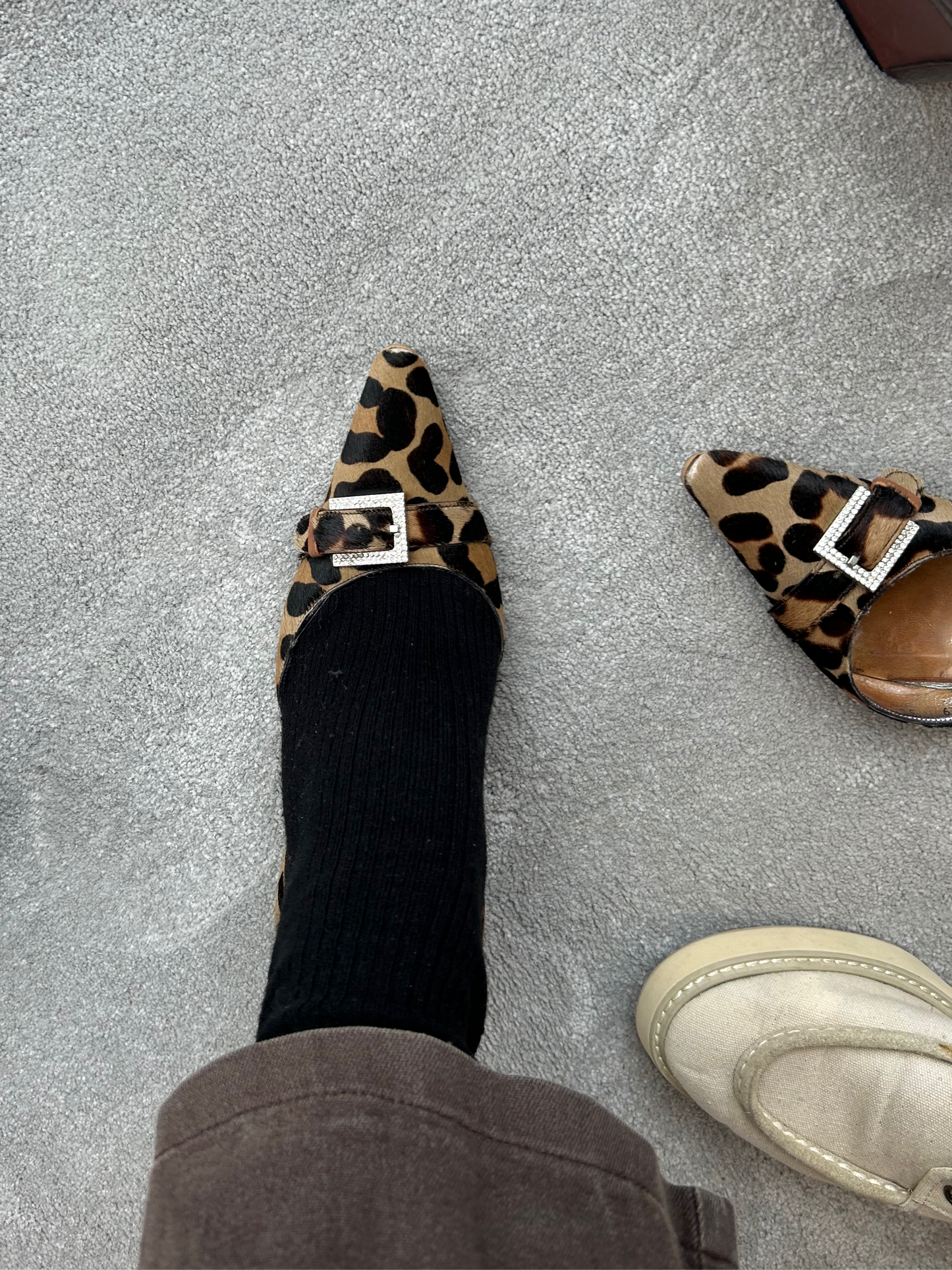 Dolce & Gabbana leopard calf hair heels 36 EU