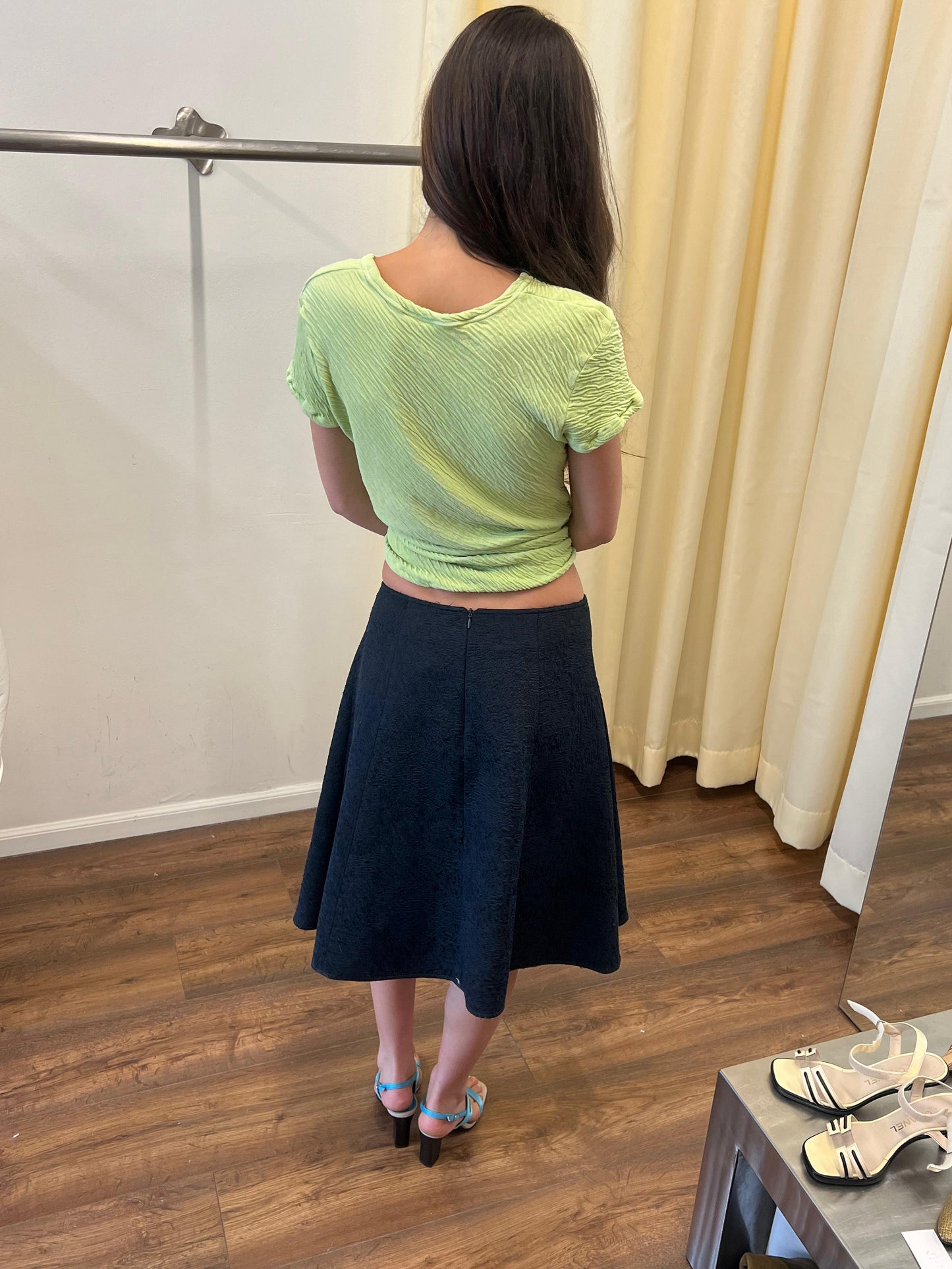 Blumarine Embossed Skirt