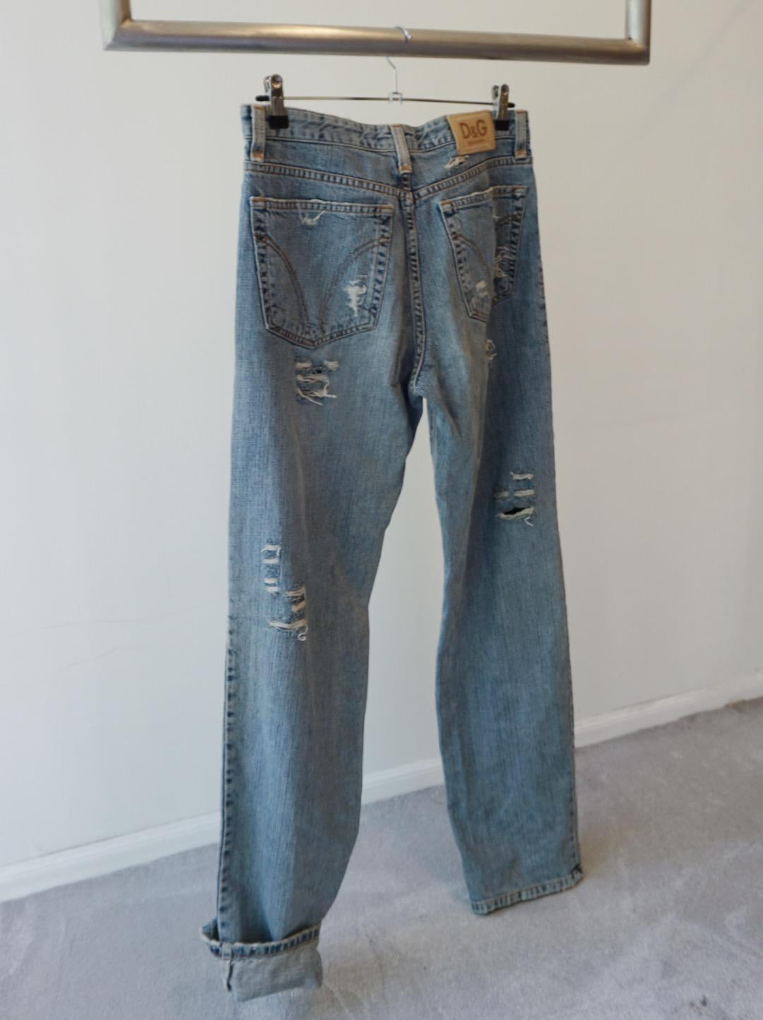 D&G Distressed Baggy Jeans