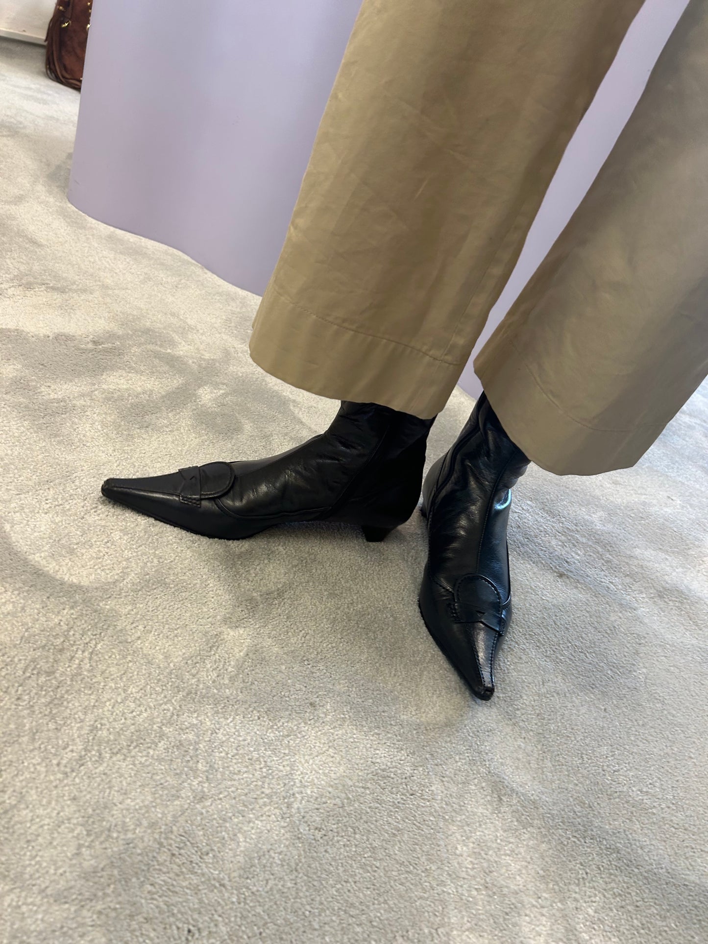 MIU MIU victorian leather boots 36 EU