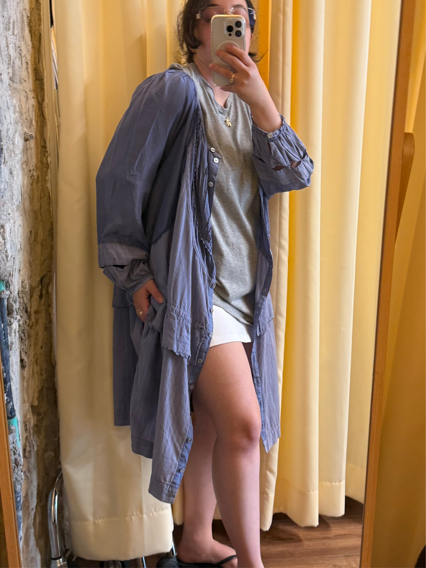 Tsumori Chisato layered shirt dress / robe