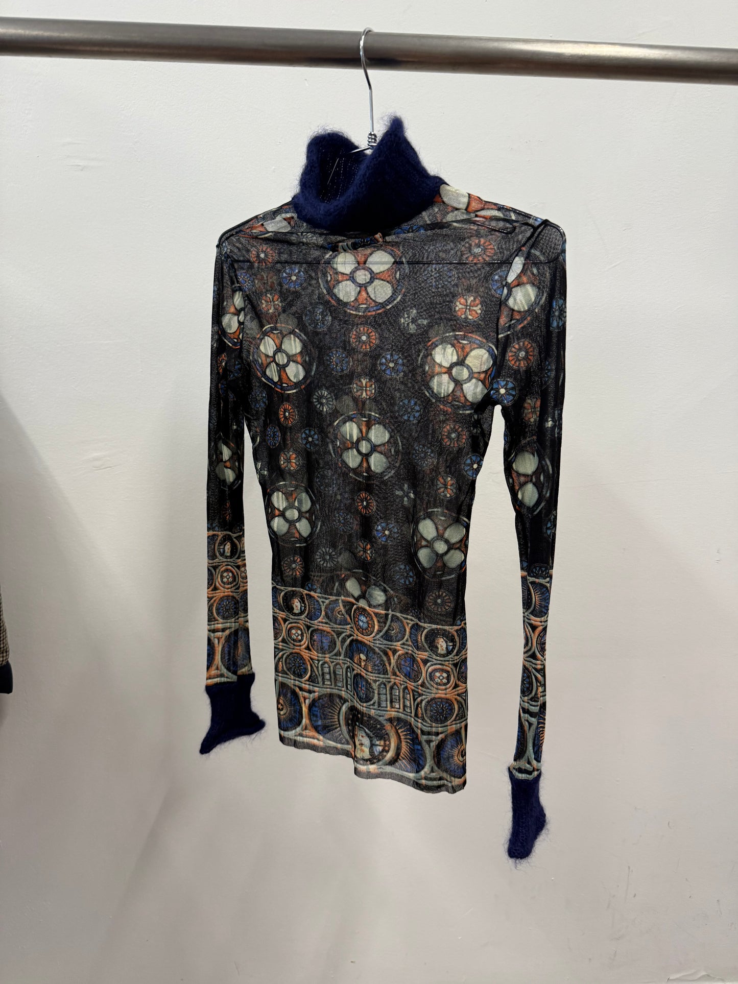 Jean Paul Gaultier by Fuzzi mesh top — 2002s