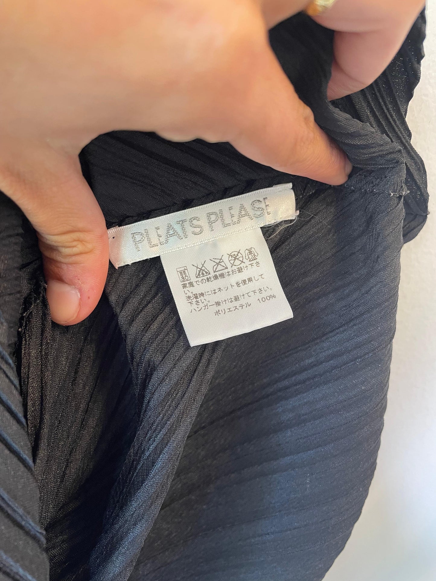 Pleats Please Issey Miyake Asymmetrical Pleated Top