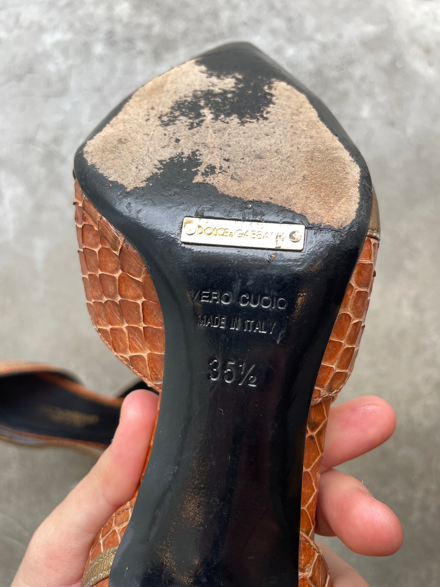 D&G snakeskin heels 37 EU