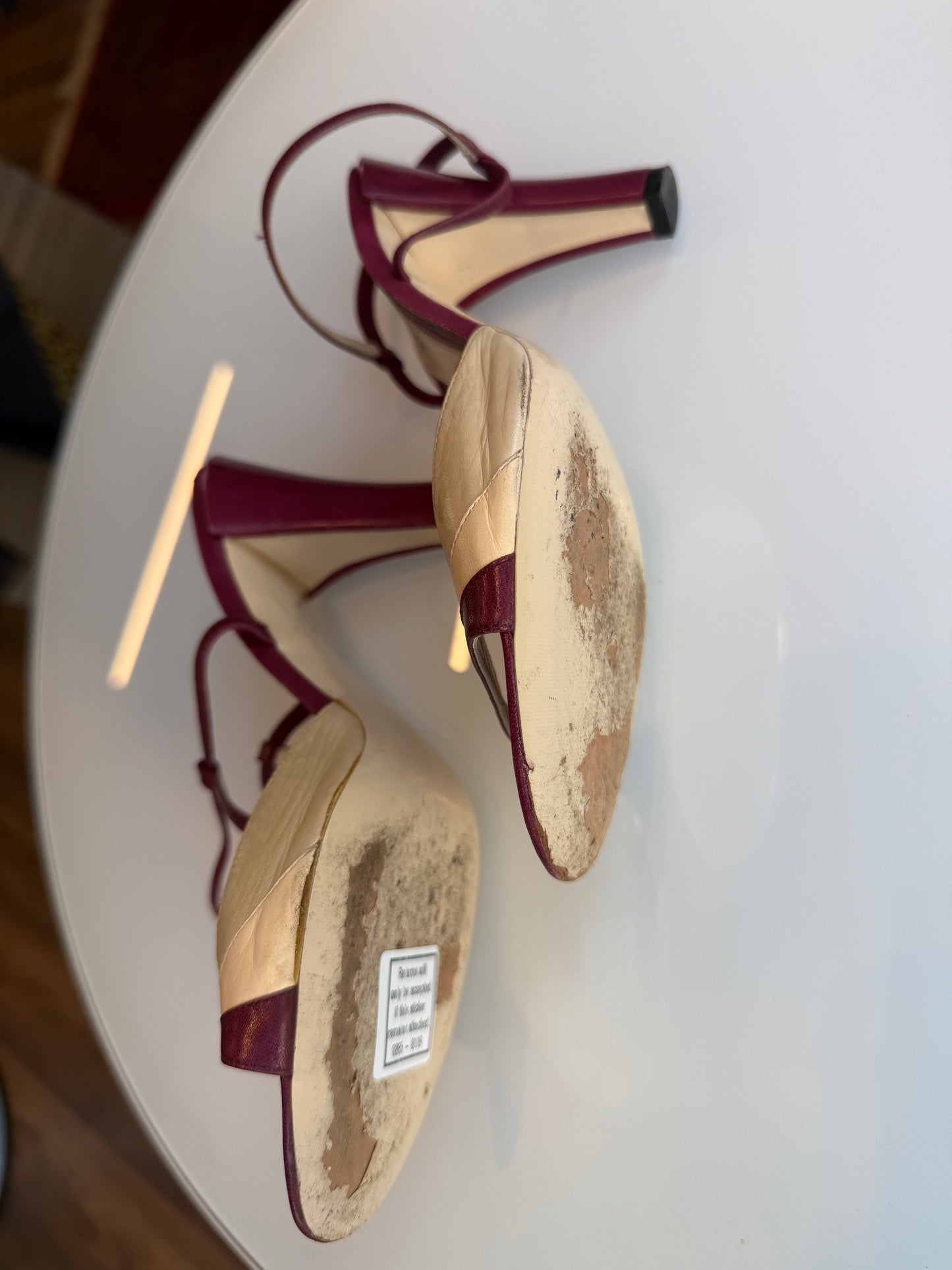 Marc Jacobs Two-Tone Leather Strappy Sandals 2000s