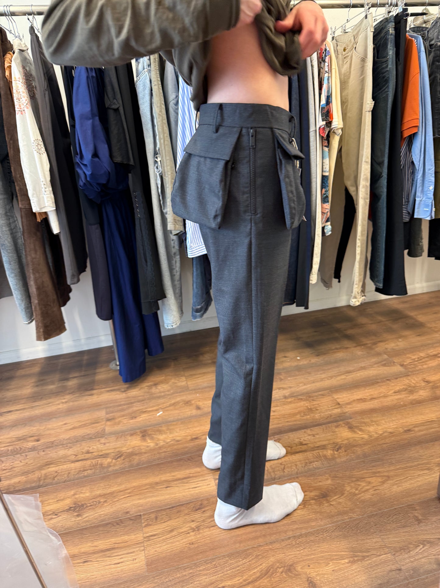 Undercover Wool Tailored Trousers With Utility Pocket (c. 2013–2016)