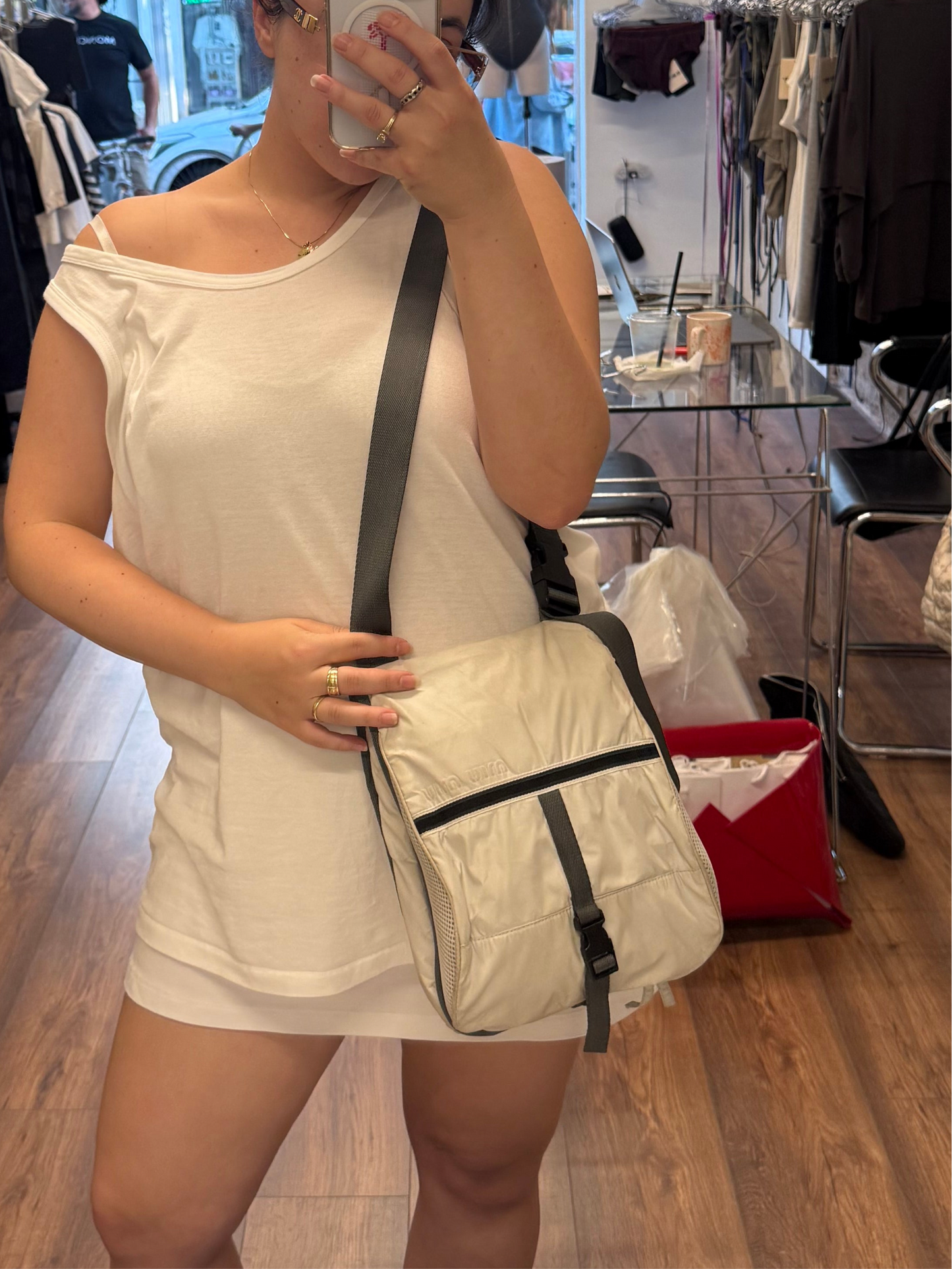 Miu Miu 2003s Nylon Messenger Bag