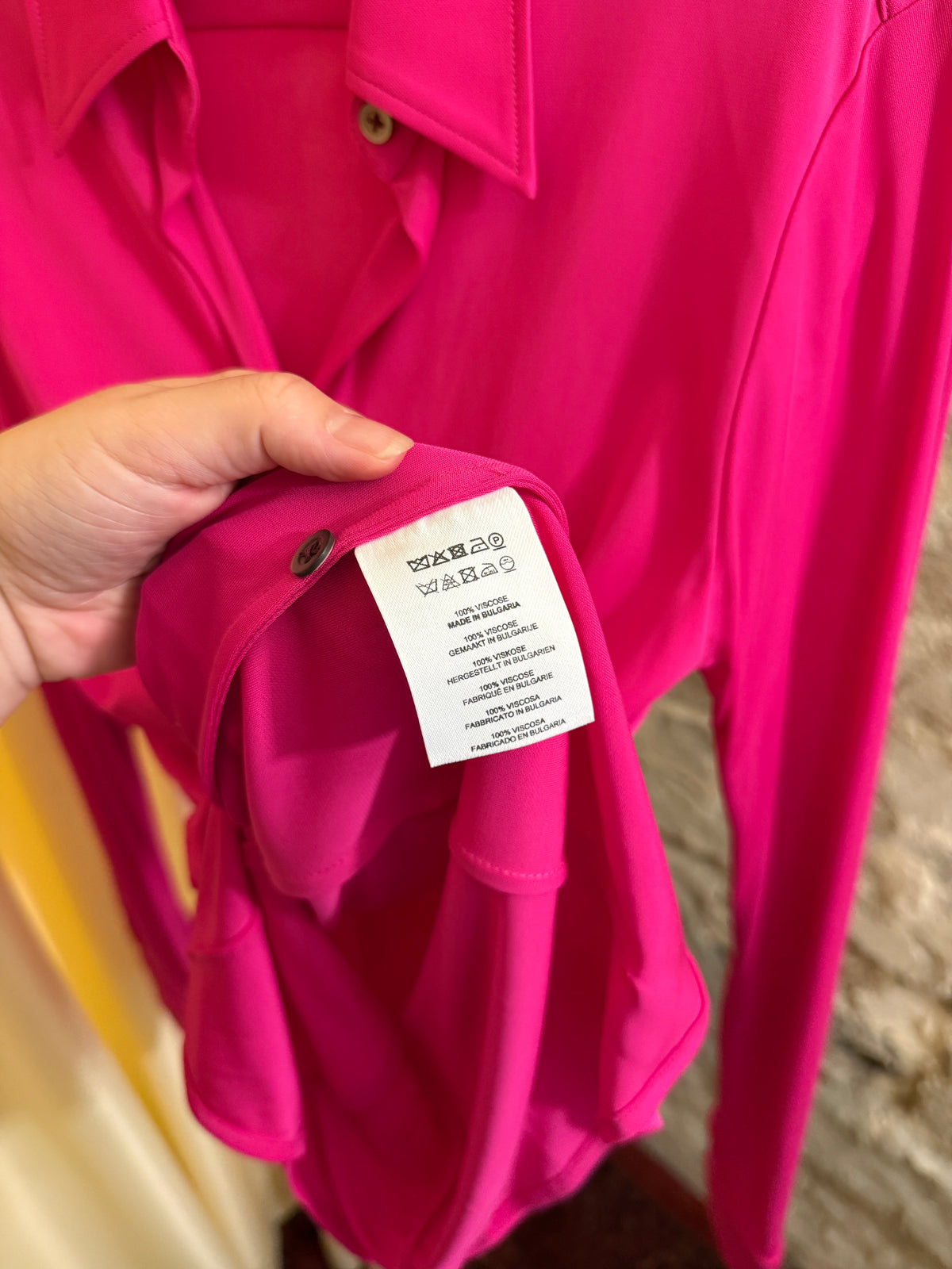 Dries Van Noten Huto Fuchsia Viscose Shirt 2020s