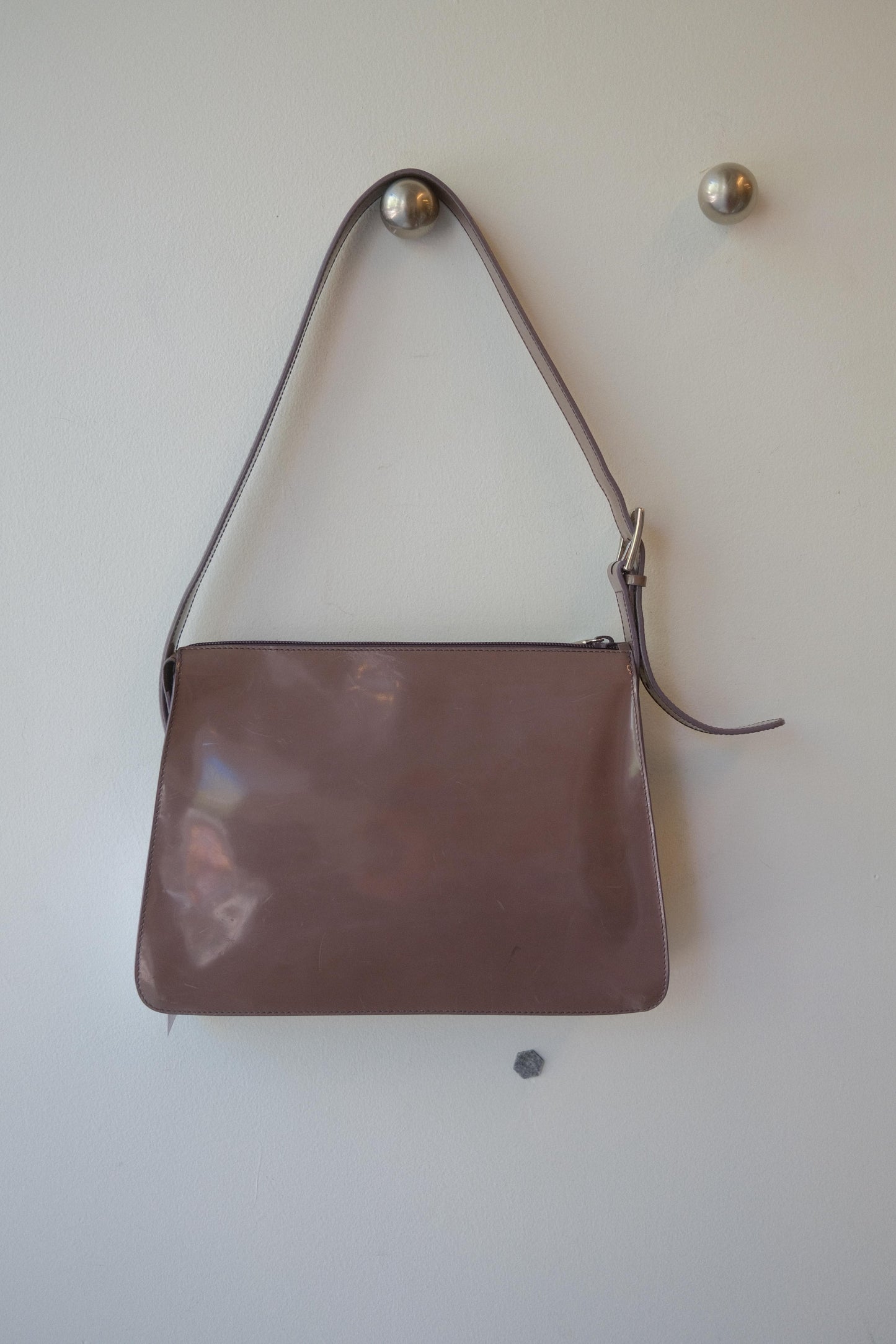 Furla Patent Lilac Shoulder Bag c. 1998–2004