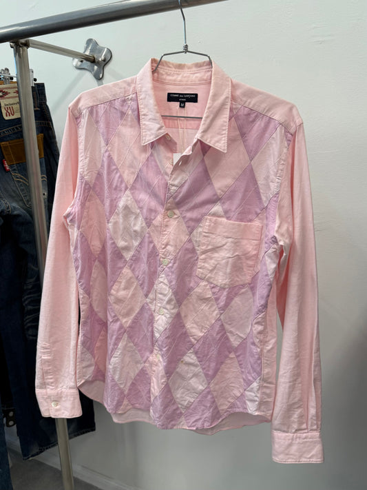 Comme Des Garcons Homme Pink Button Up