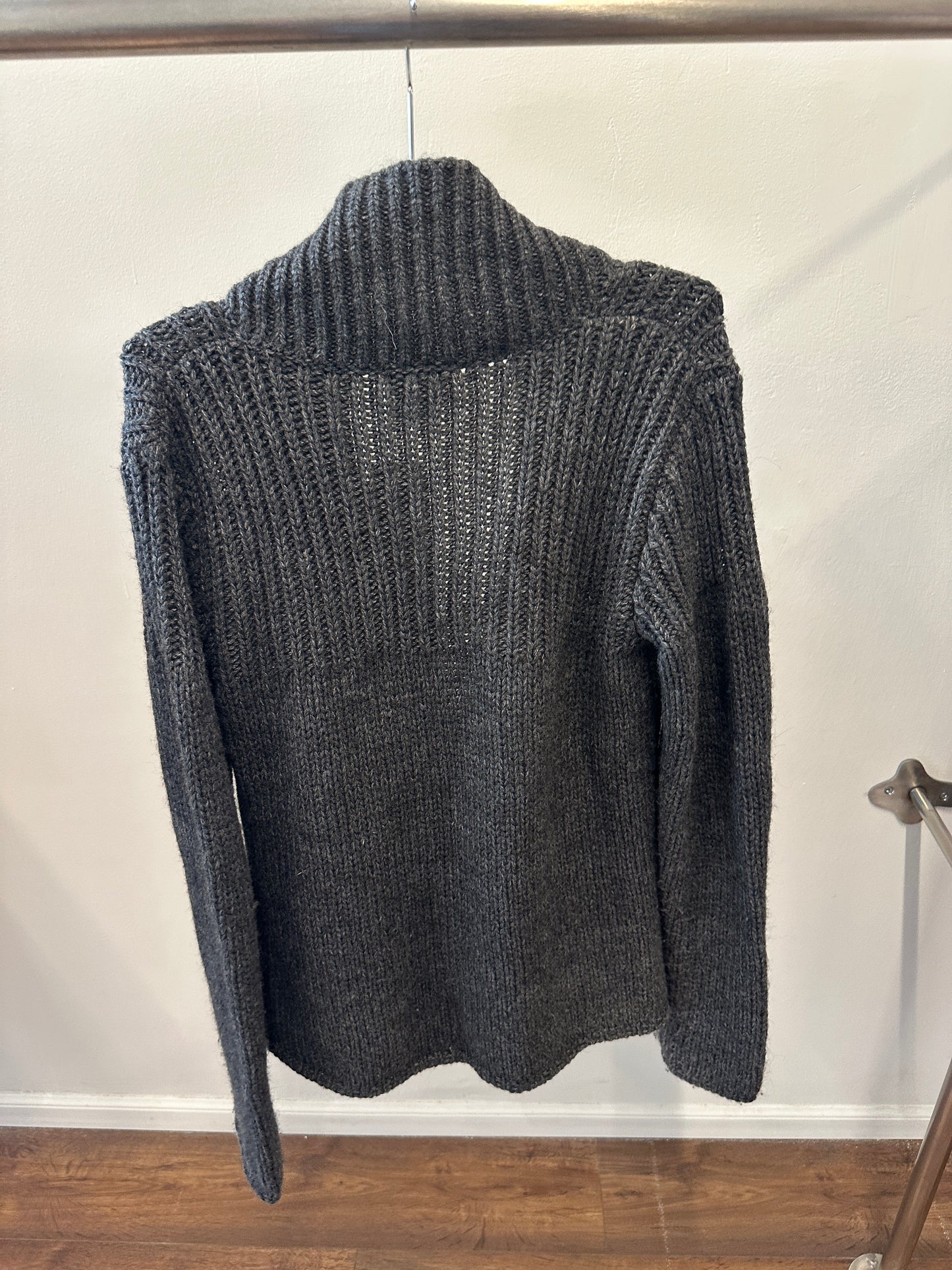 Agnes B. Homme Alpaca Wool Cardigan