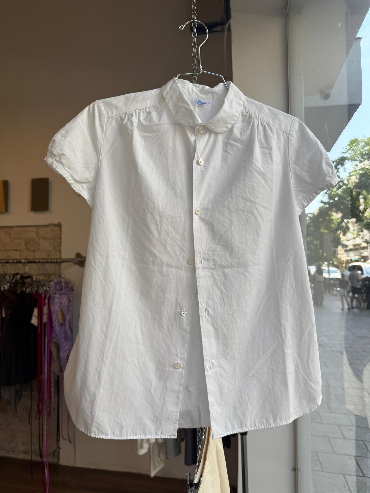 Le Glazik Puff Sleeve Button Up