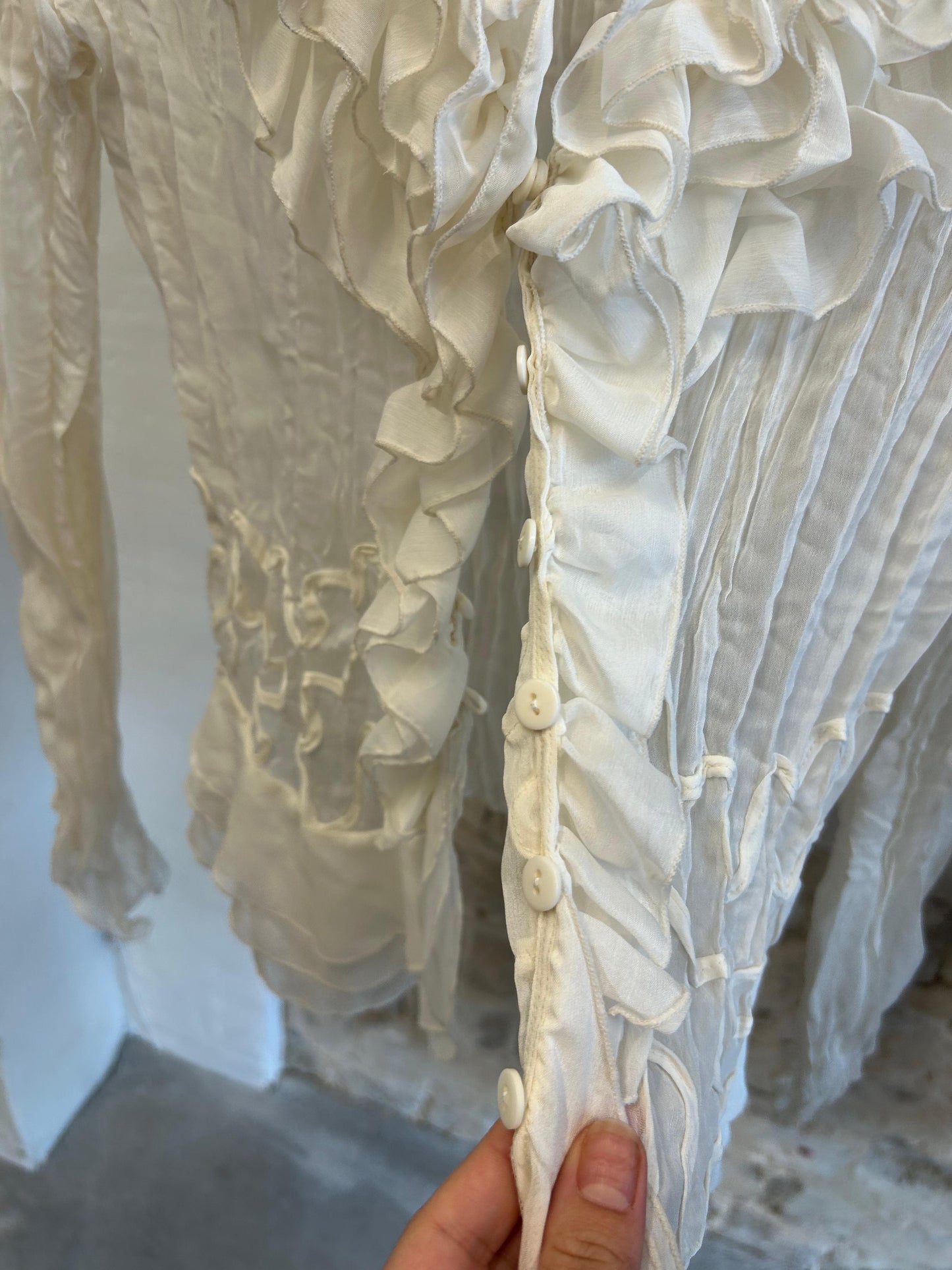 Vintage Ruffle Blouse