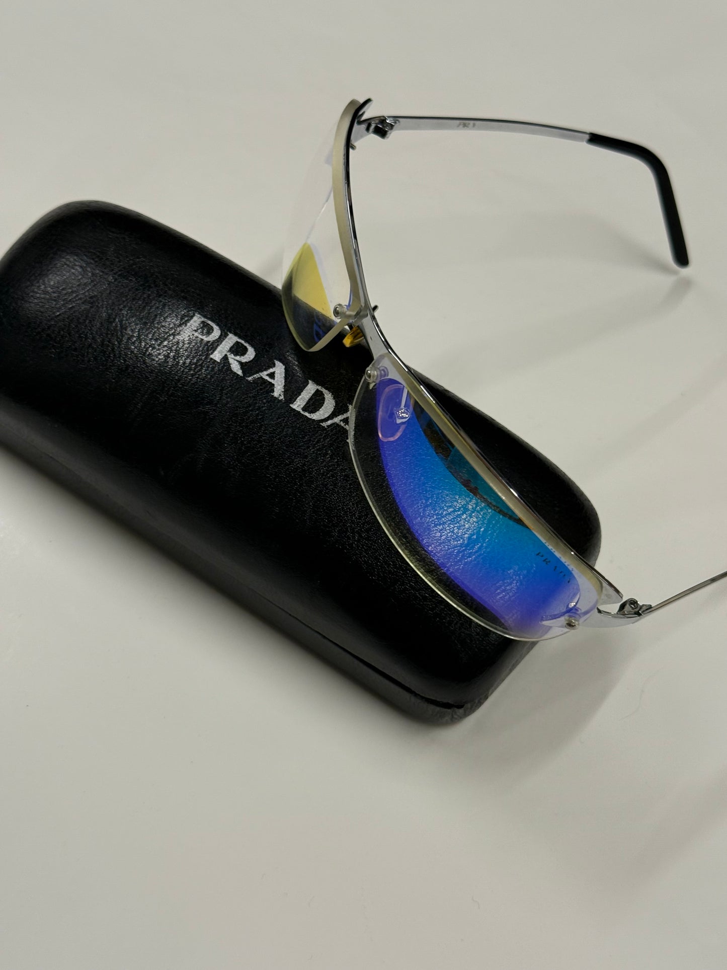 Prada Rimless Shield Sunglasses