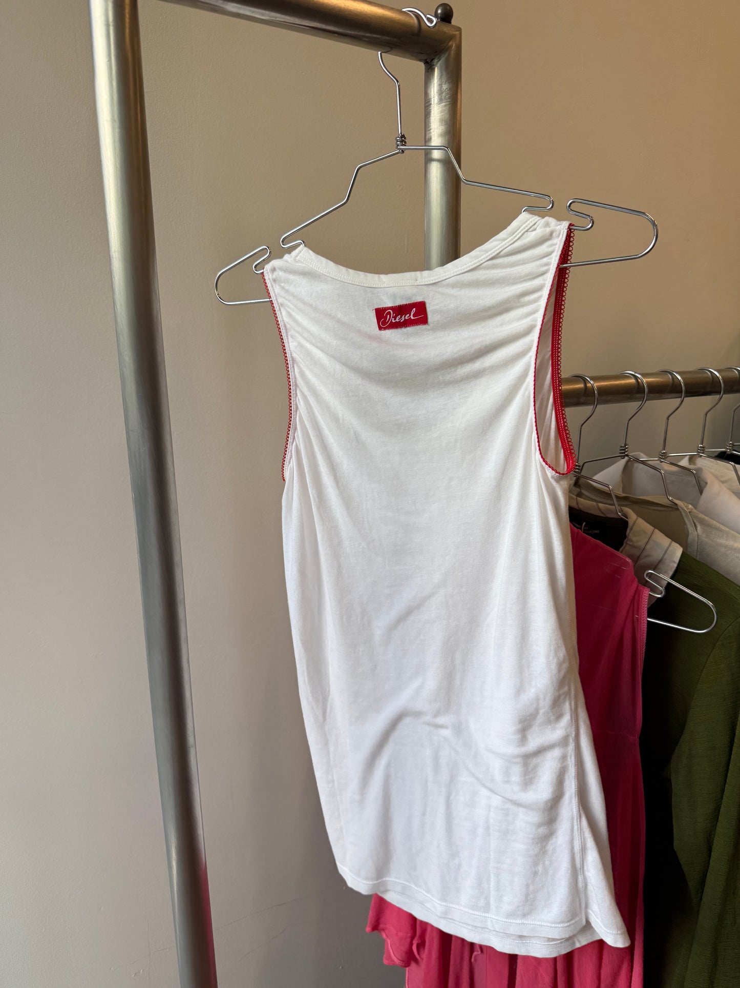 Diesel Vintage White Tank Top