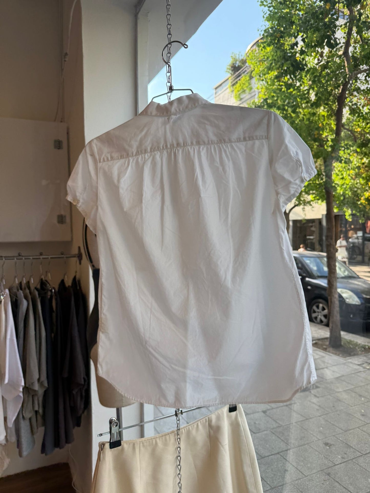 Le Glazik Puff Sleeve Button Up