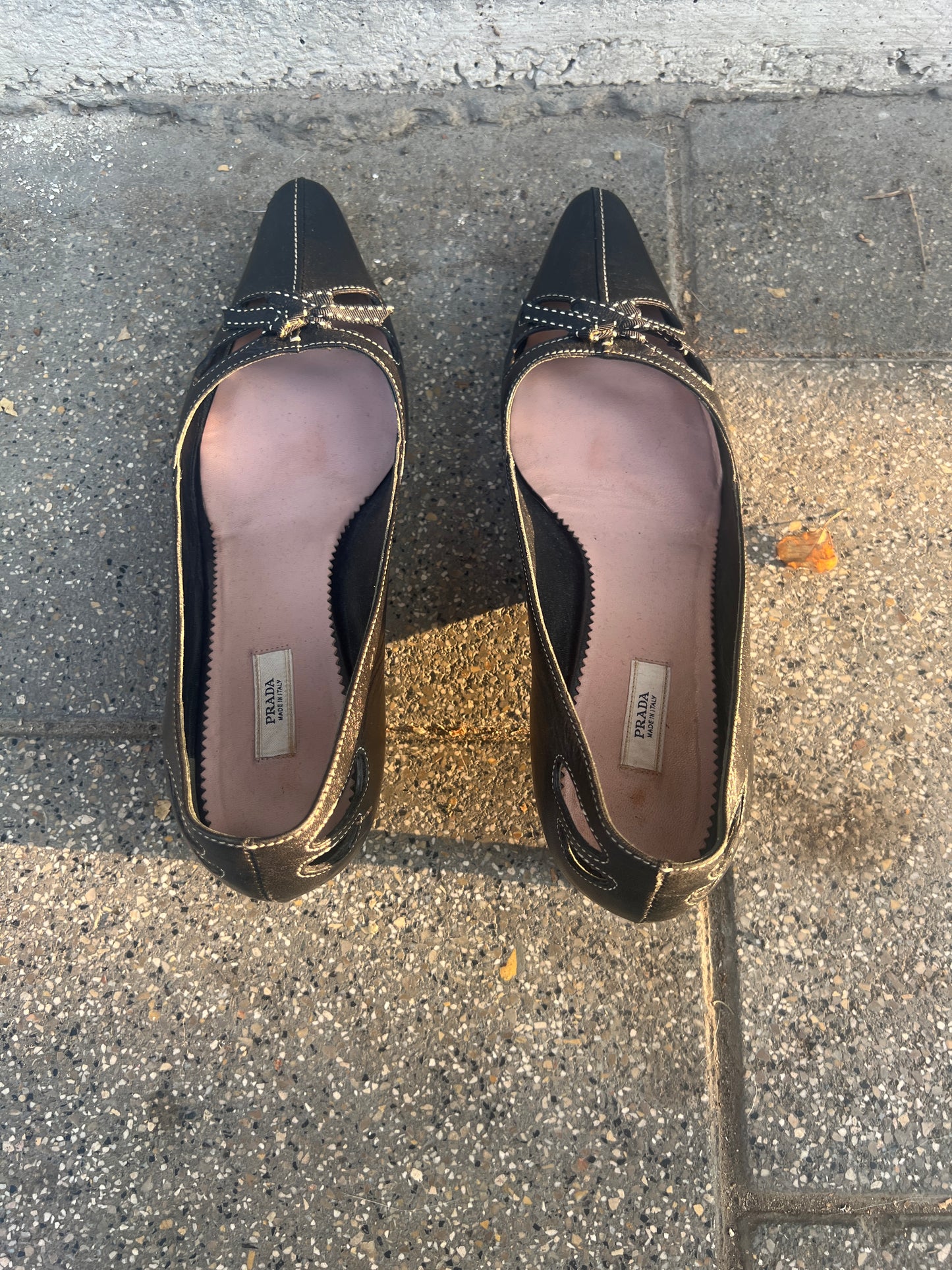 Prada Bow Kitten Heels