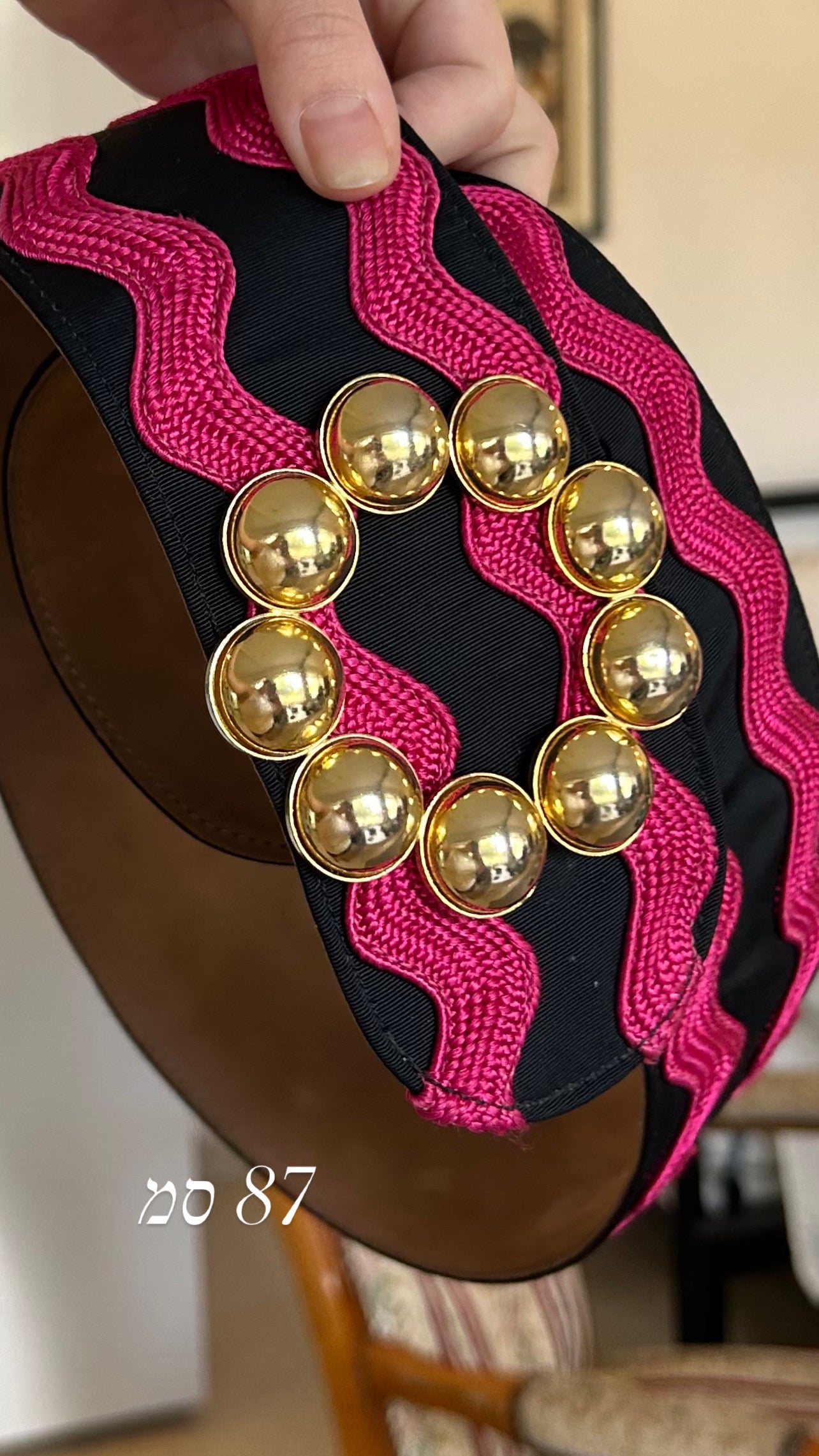 MOSCHINO gold leather belt