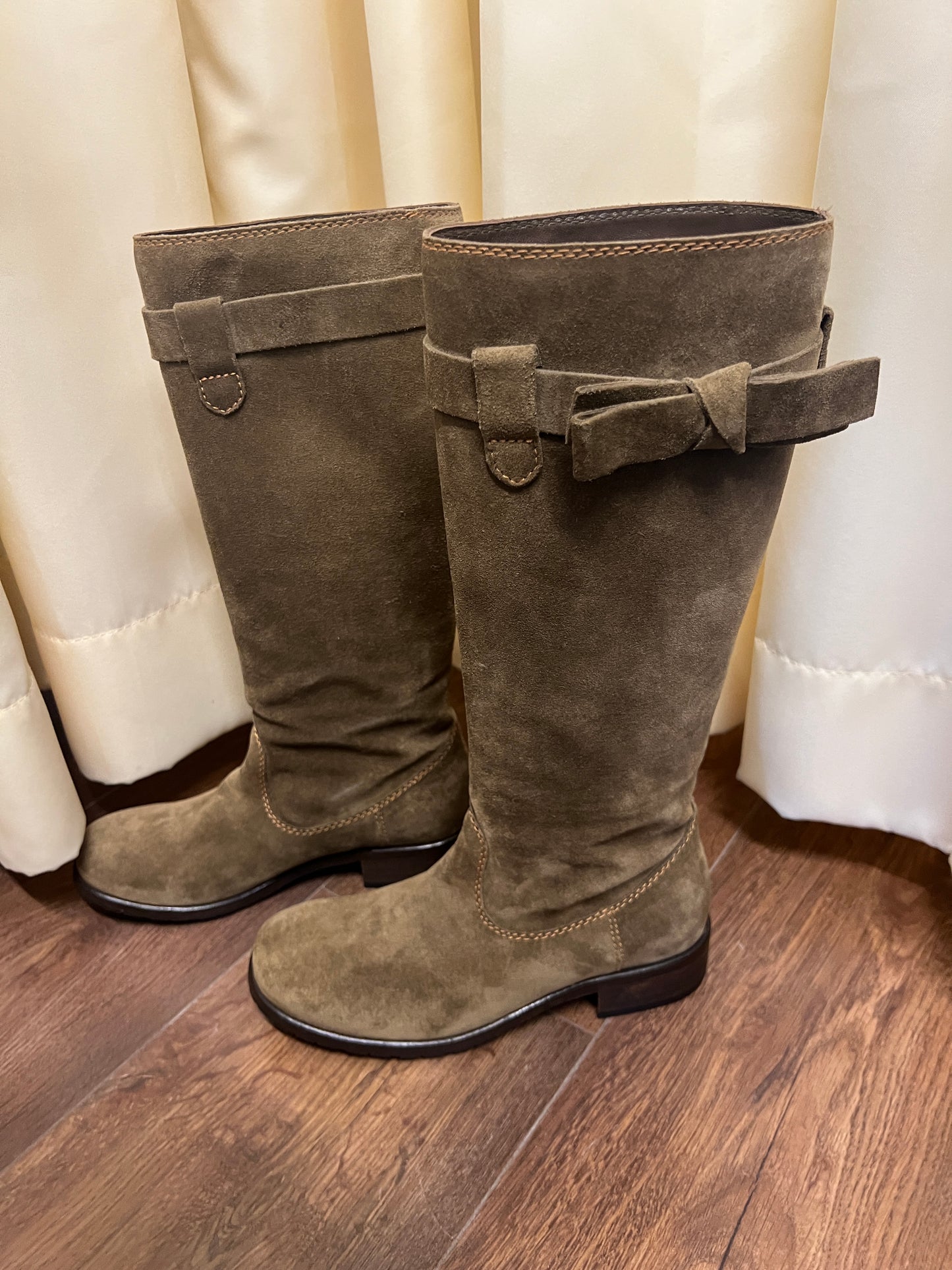 Moschino Suede Rider Boots 35.5