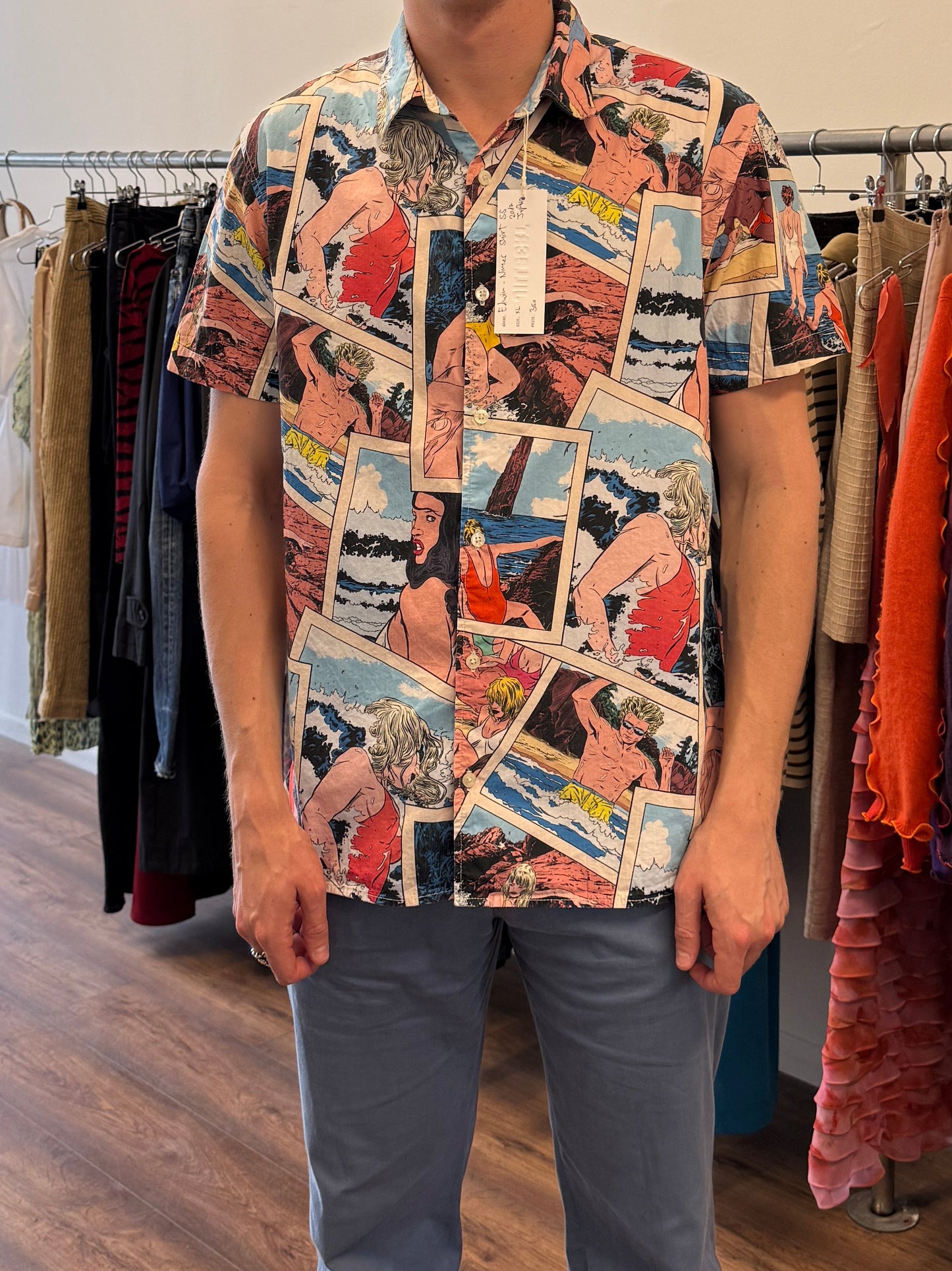 Edwin Nîmes Printed Short Sleeve Shirt