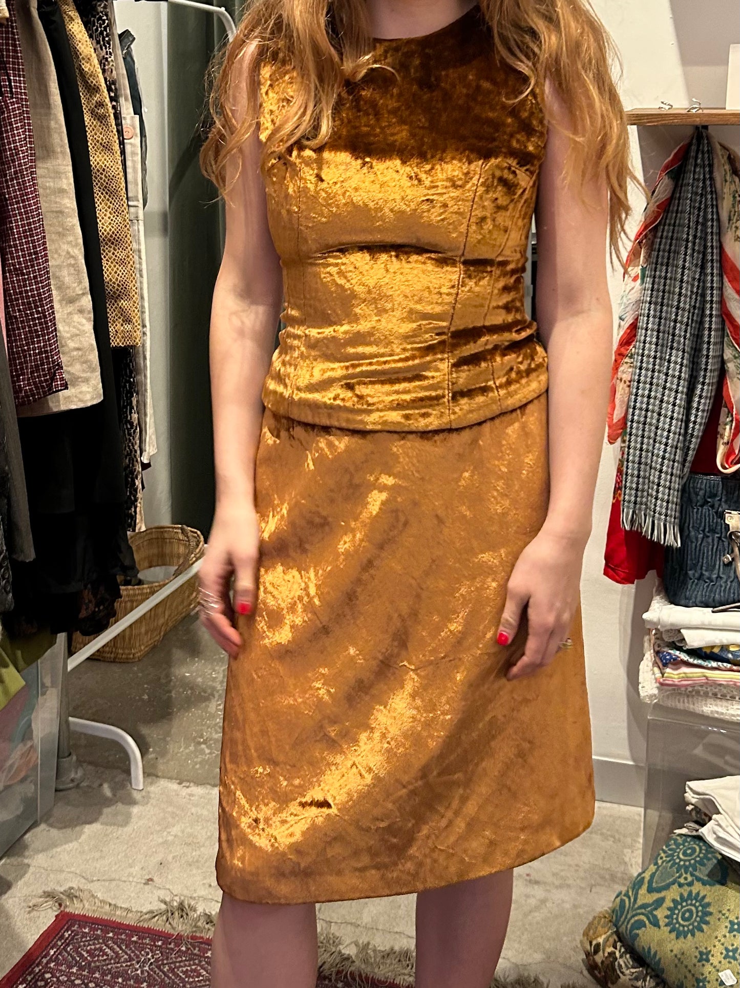 DOLCE & GABBANA golden suit